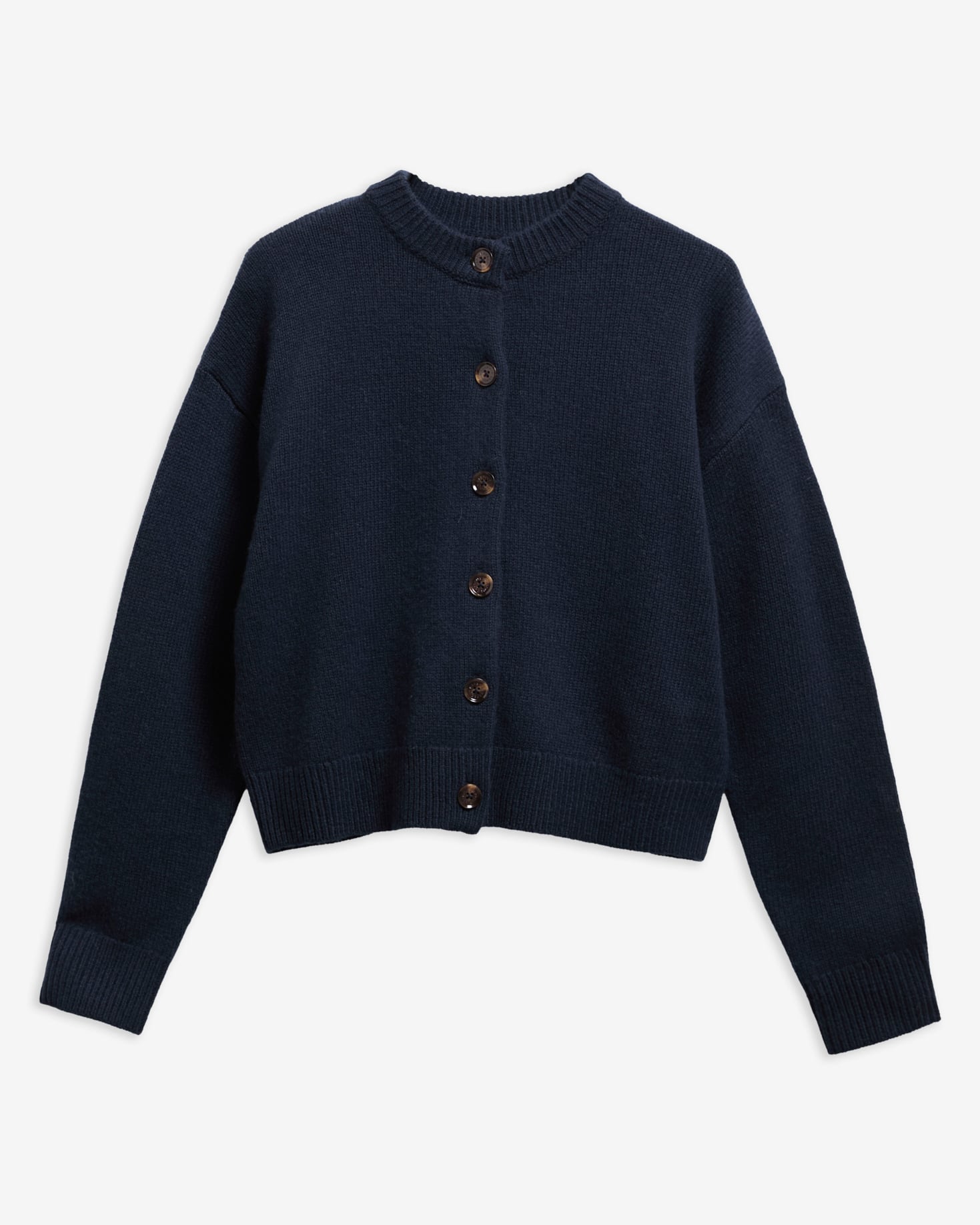 Barbour Cardigan Woodhouse aus Woll-Kaschmir-Mix Navy