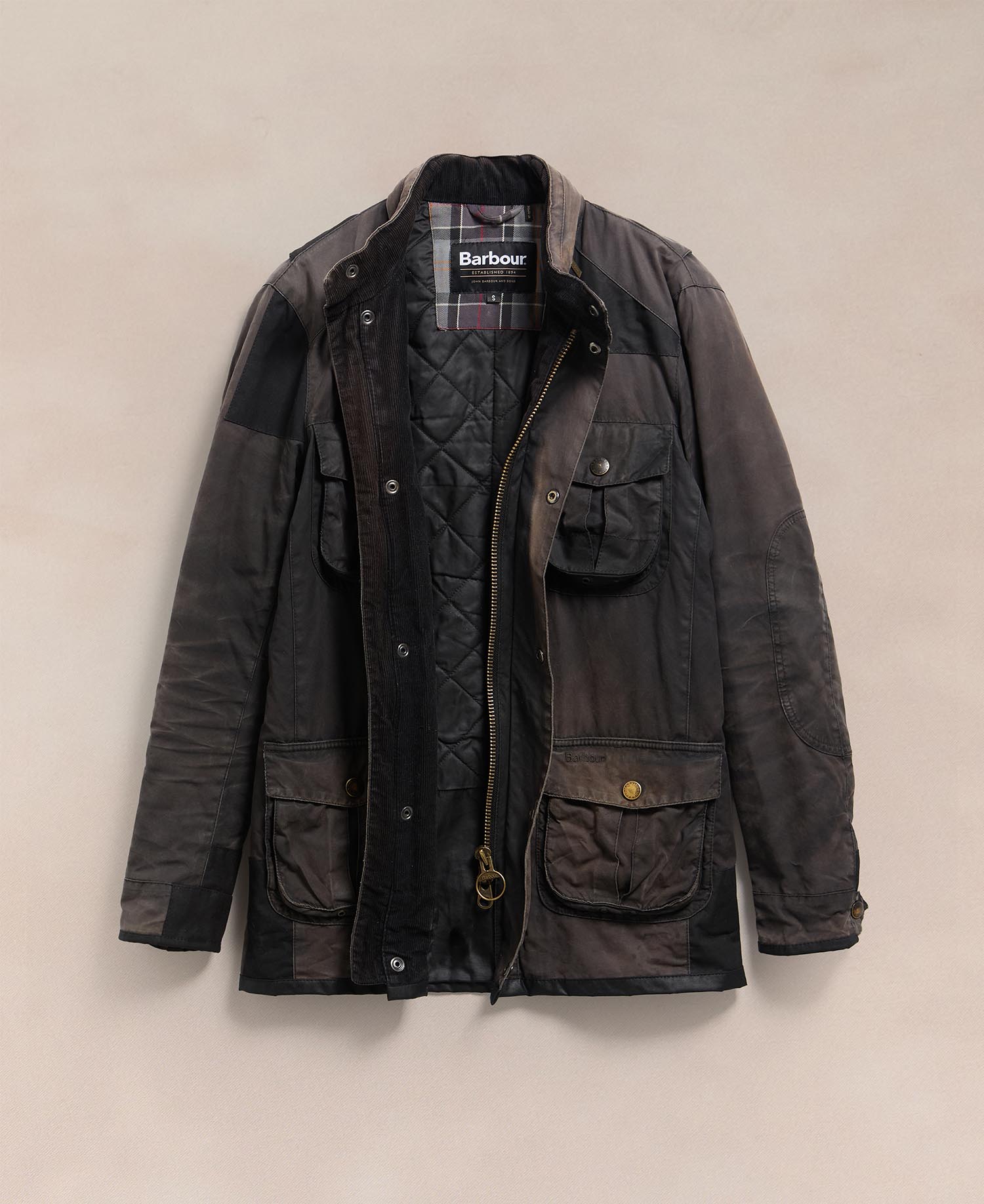 Barbour Re-loved Men's Corbridge Waxed Jacket - Size S