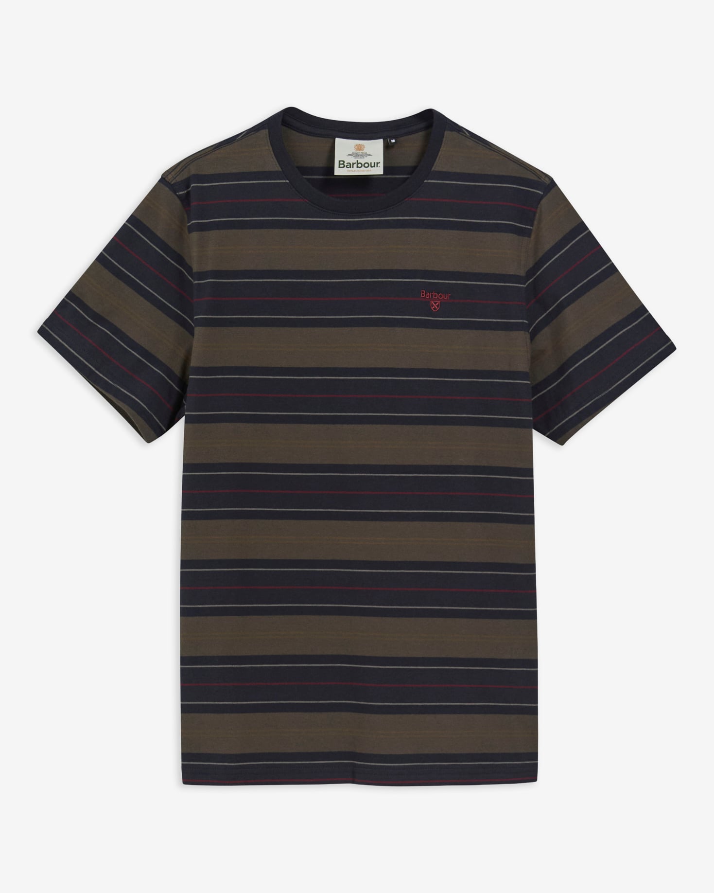 Tartham Tailored Striped T-Shirt Dark Navy
