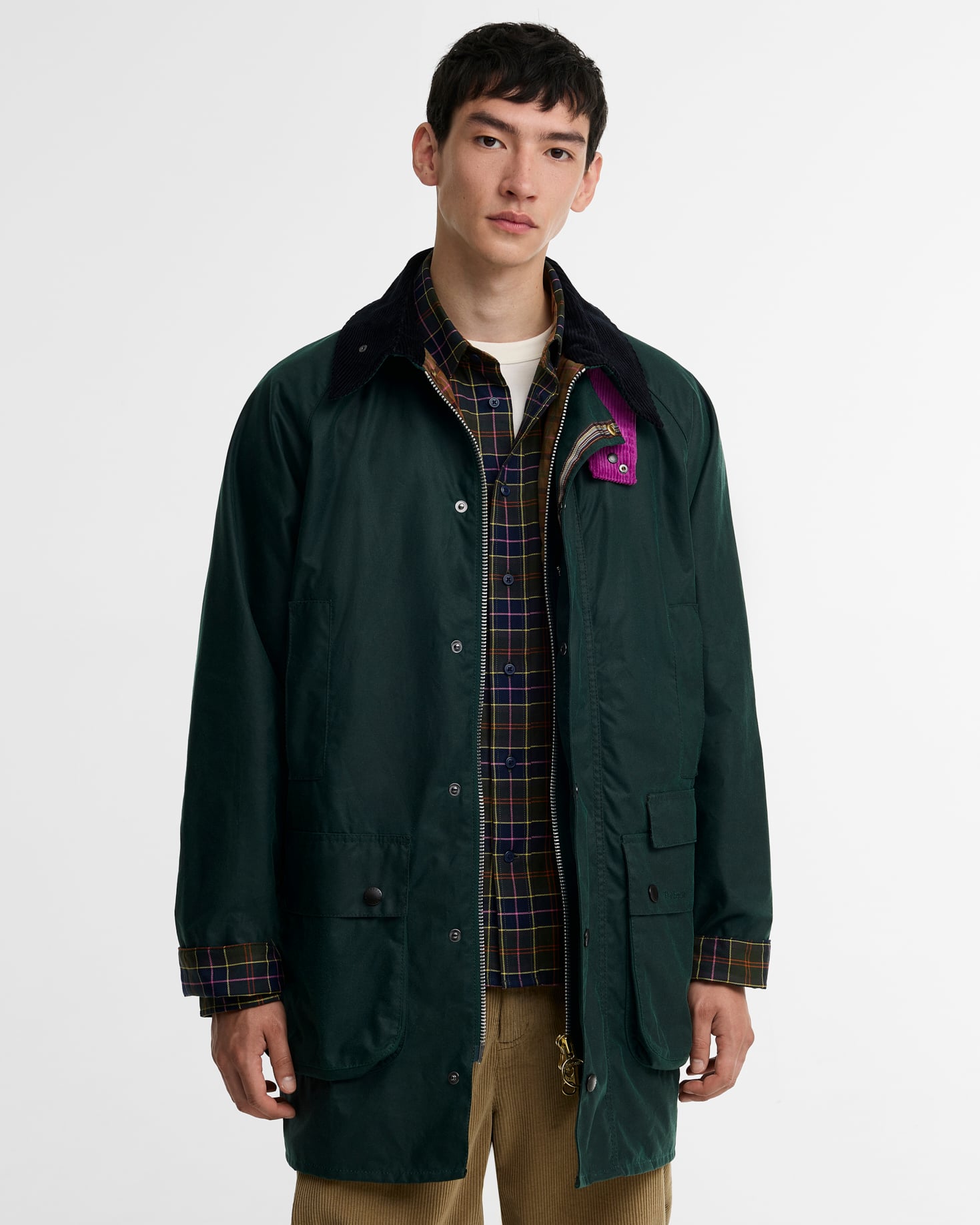 Buy Paul Smith Loves Barbour Gamefair Waxed Jacket for USD 625.00