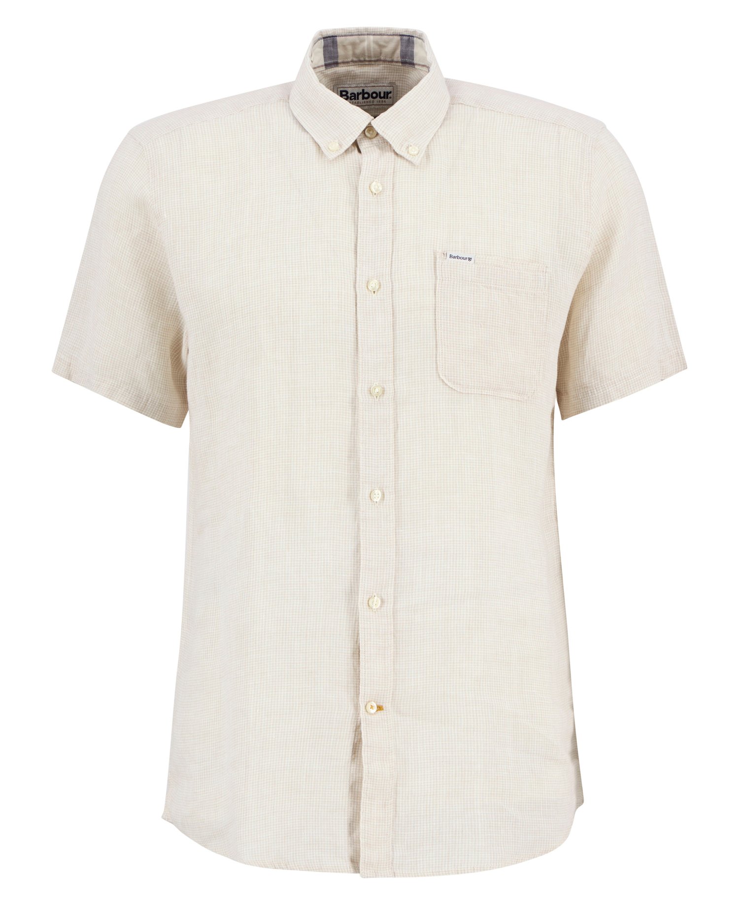 Linton Linen Short-Sleeved Tailored Shirt