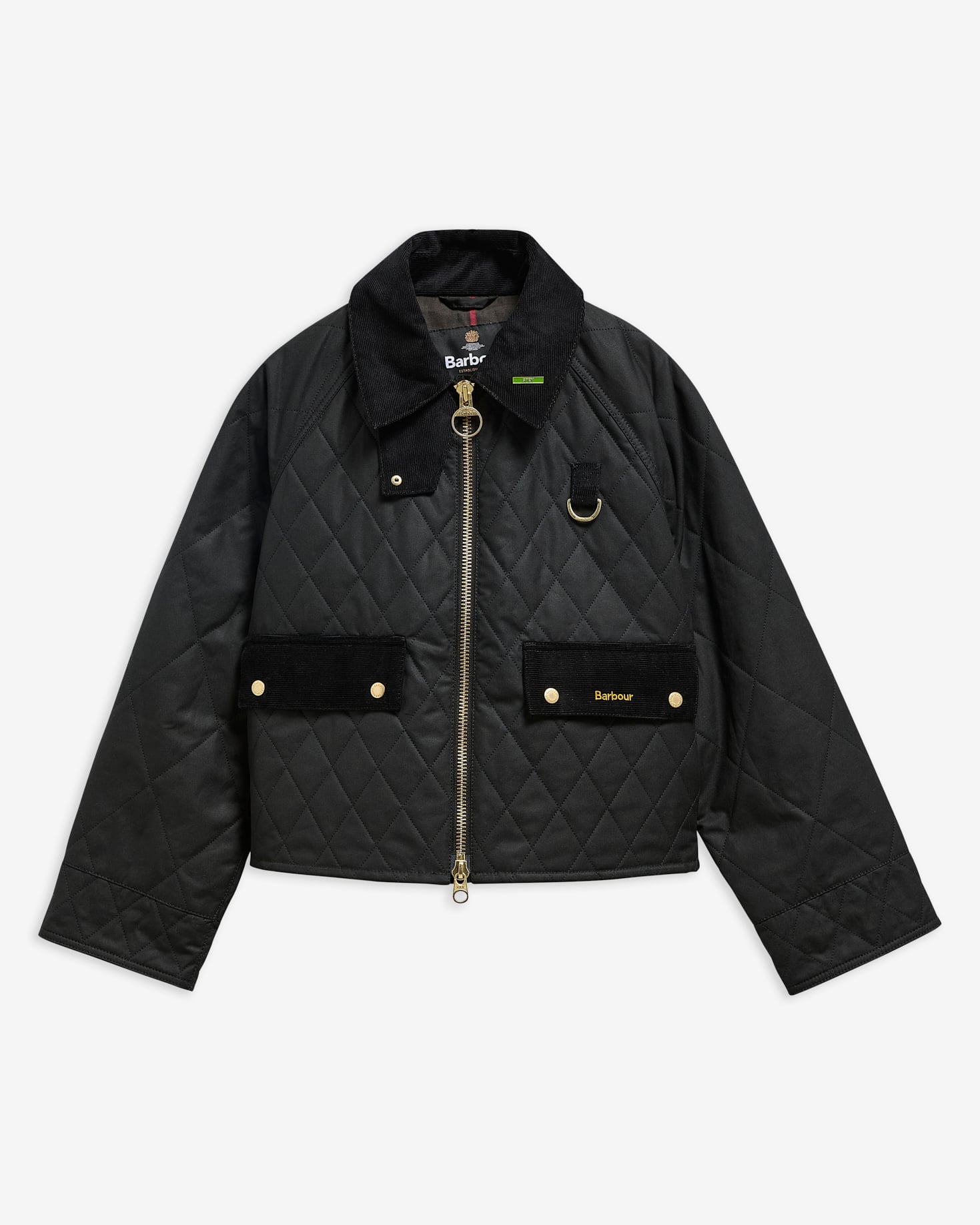 Barbour Wachsjacke Icons Quilted Spey Black/Classic