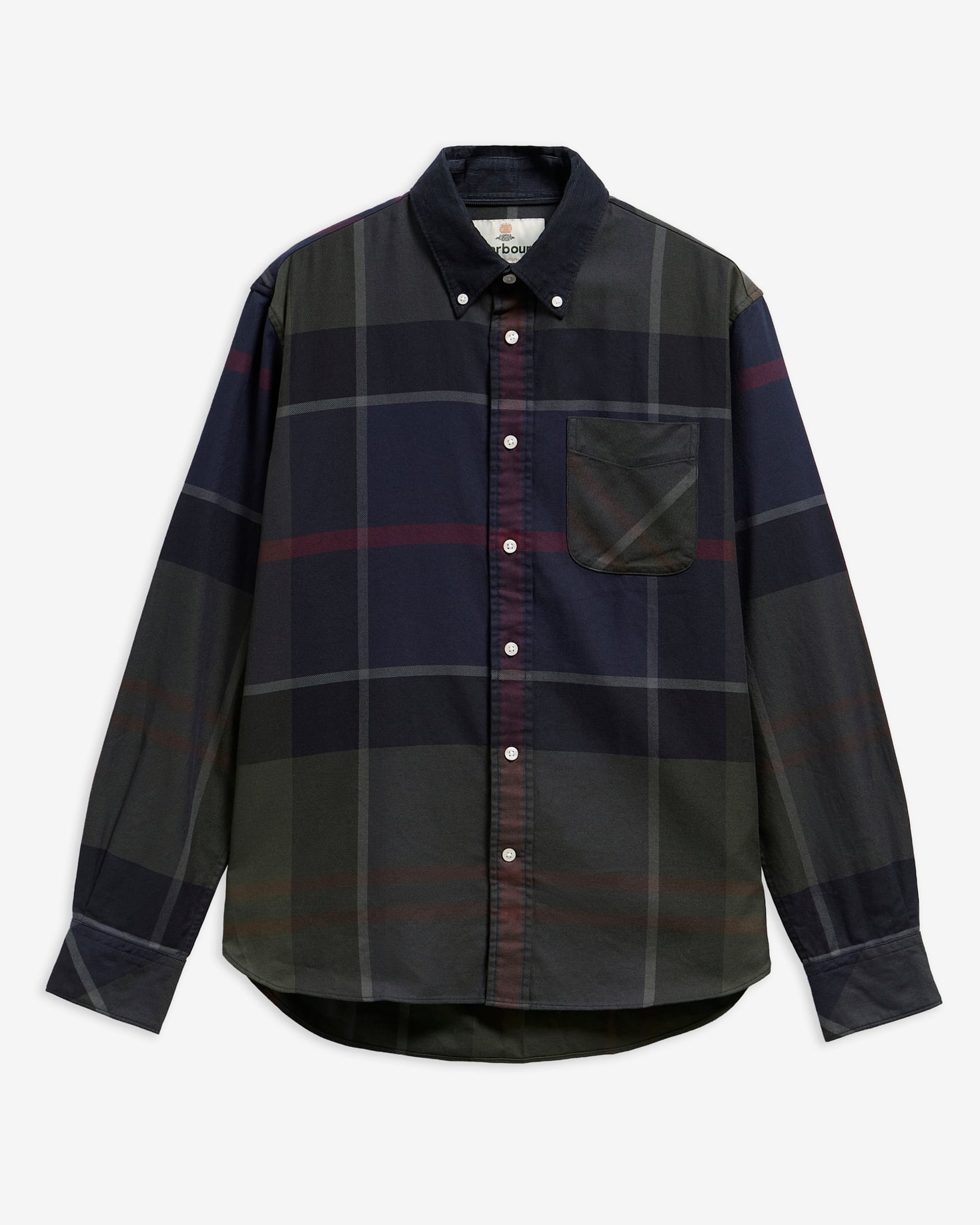 Dunoon Tartan Authentic-Fit Long-Sleeved Shirt Shadow Classic