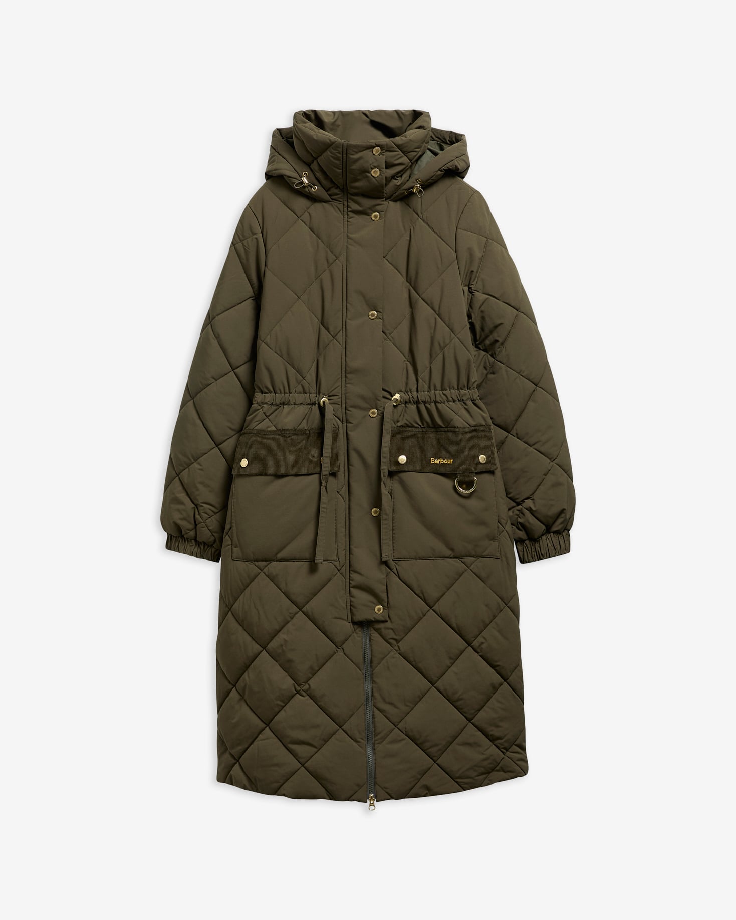 Alverstone Longline Puffer Jacket Olive/Shadow Classic