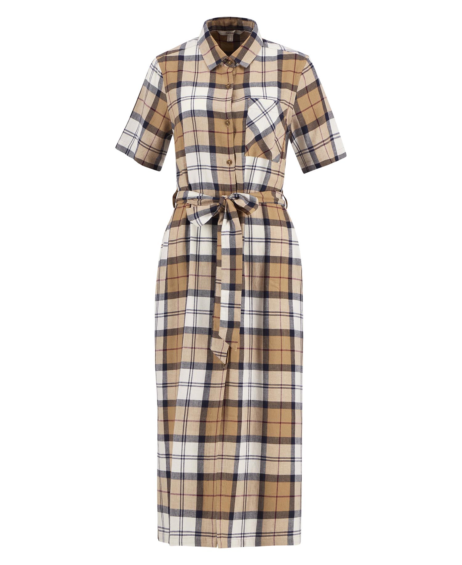 Fern Tartan Midi Dress