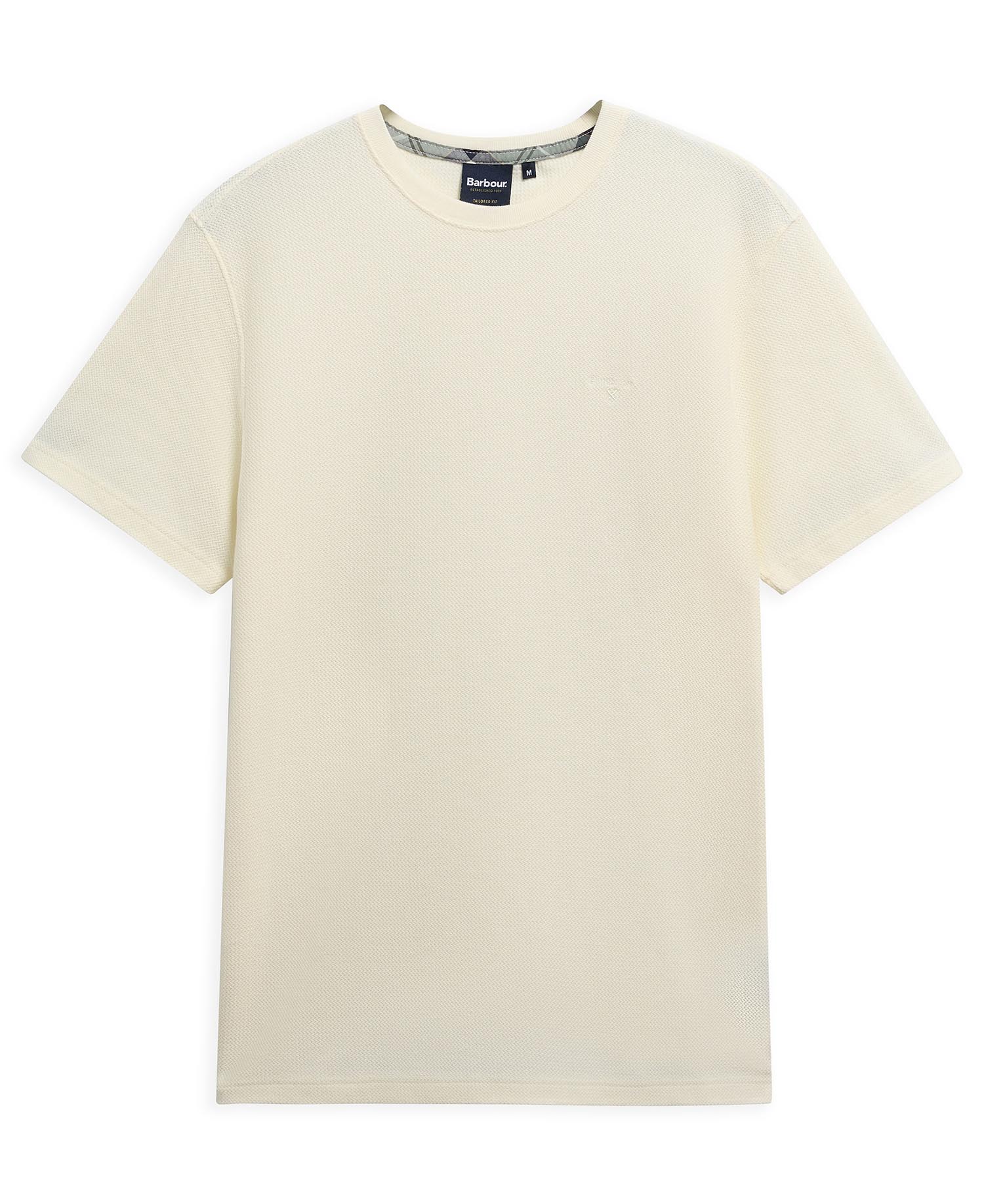 Lingdale Textured Tailored T-Shirt Whisper White