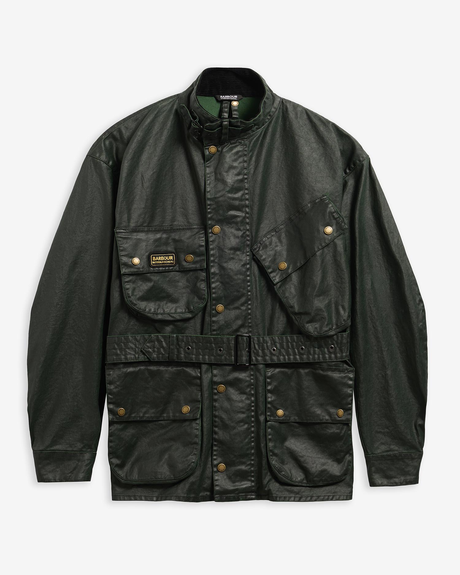 Distressed 90th Anniversary A7 Casual Jacket Green