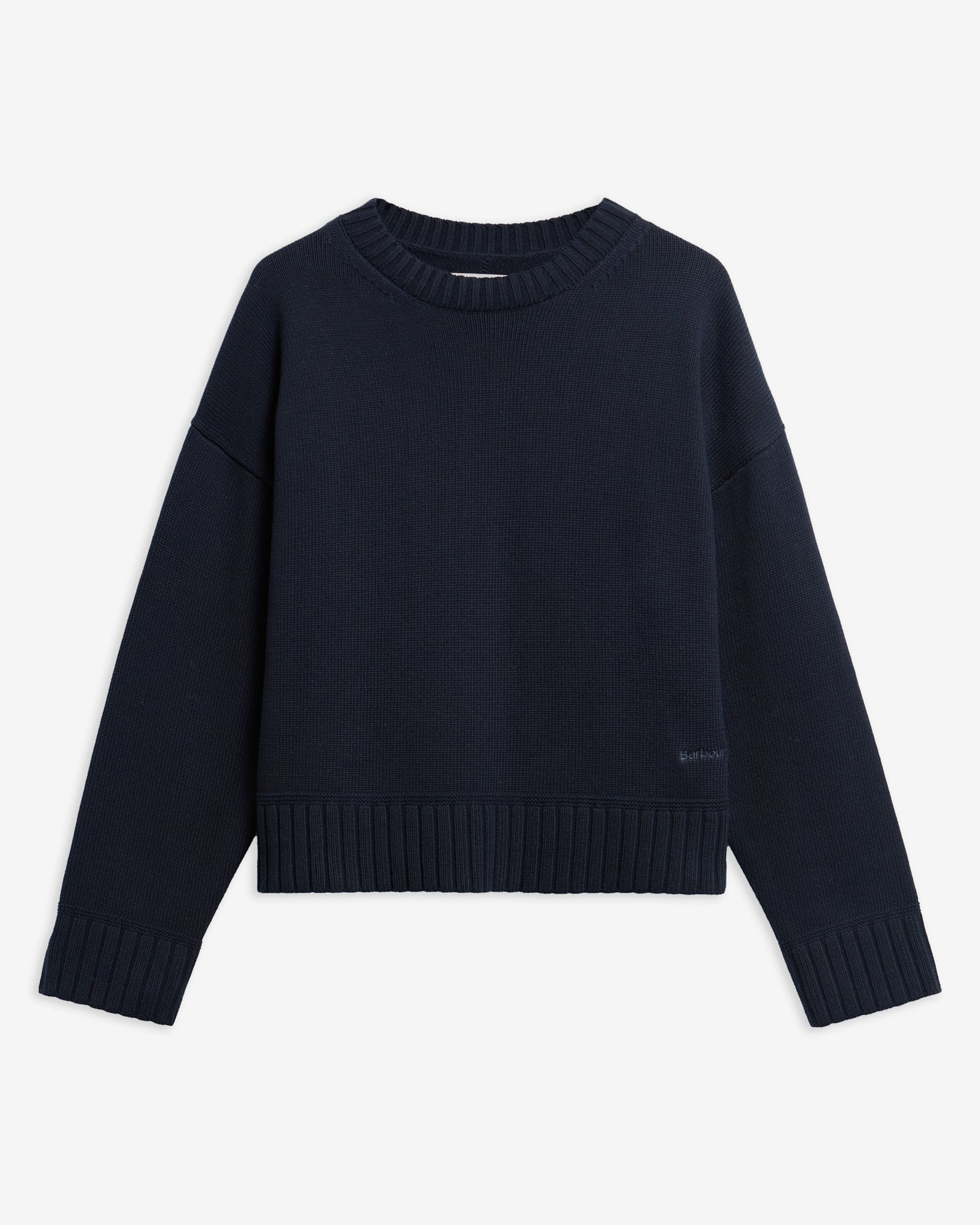Barbour Pullover Harling Rundhalsausschnitt Navy