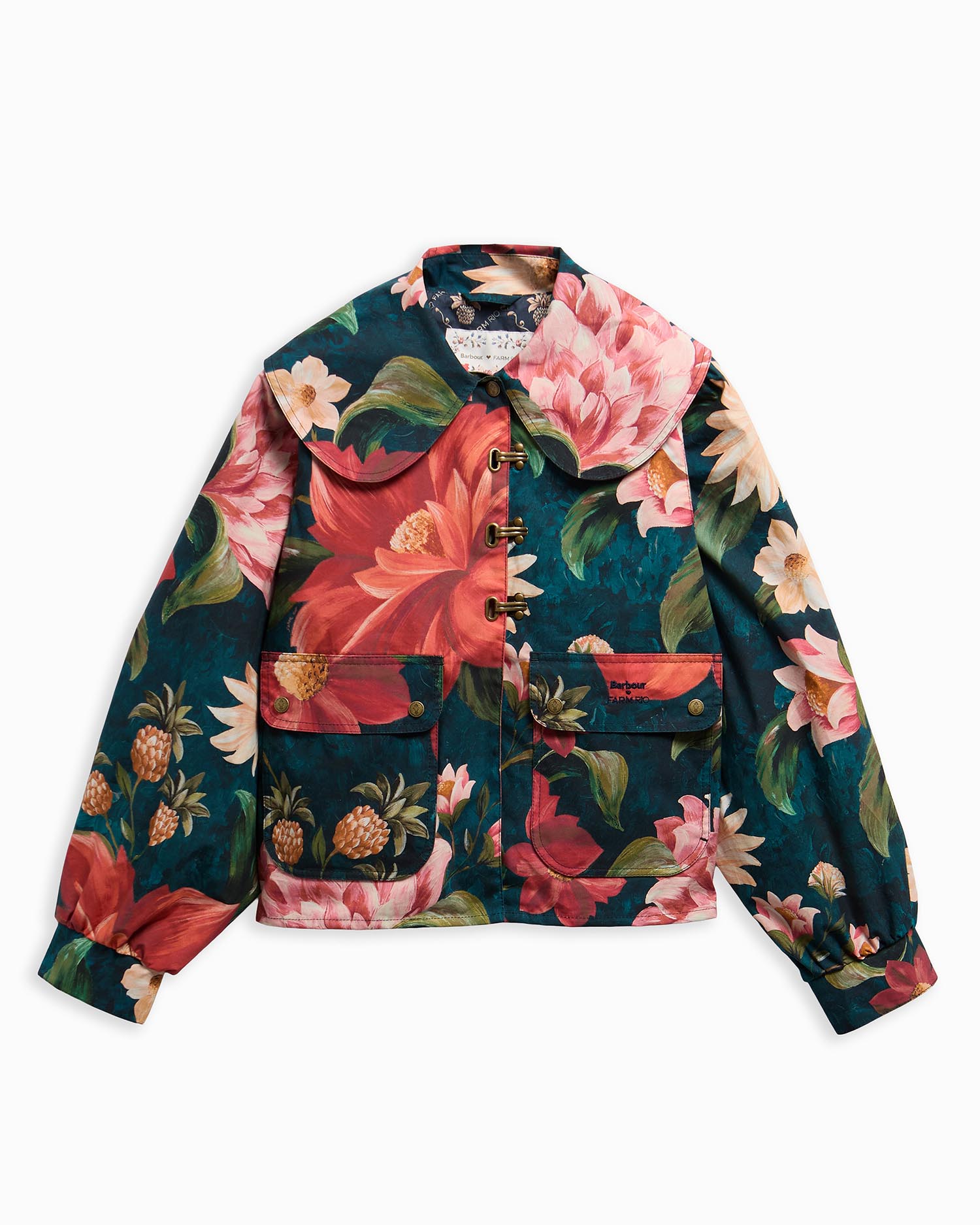 Barbour FARM Rio Wild Flower Casual Jacket Navy Wildflower/Flower Navy
