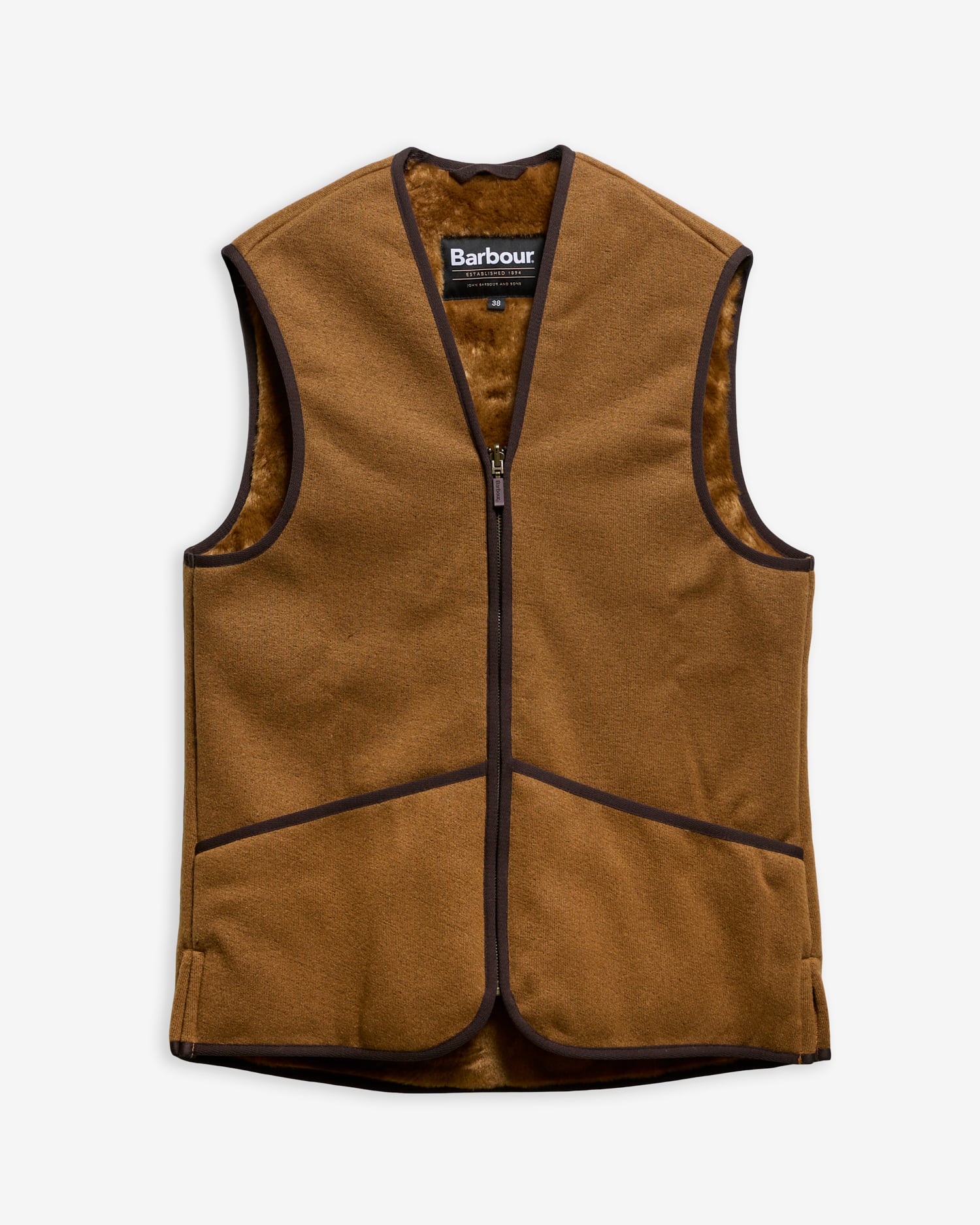 Warm Pile Zip-In Liner Classic Brown