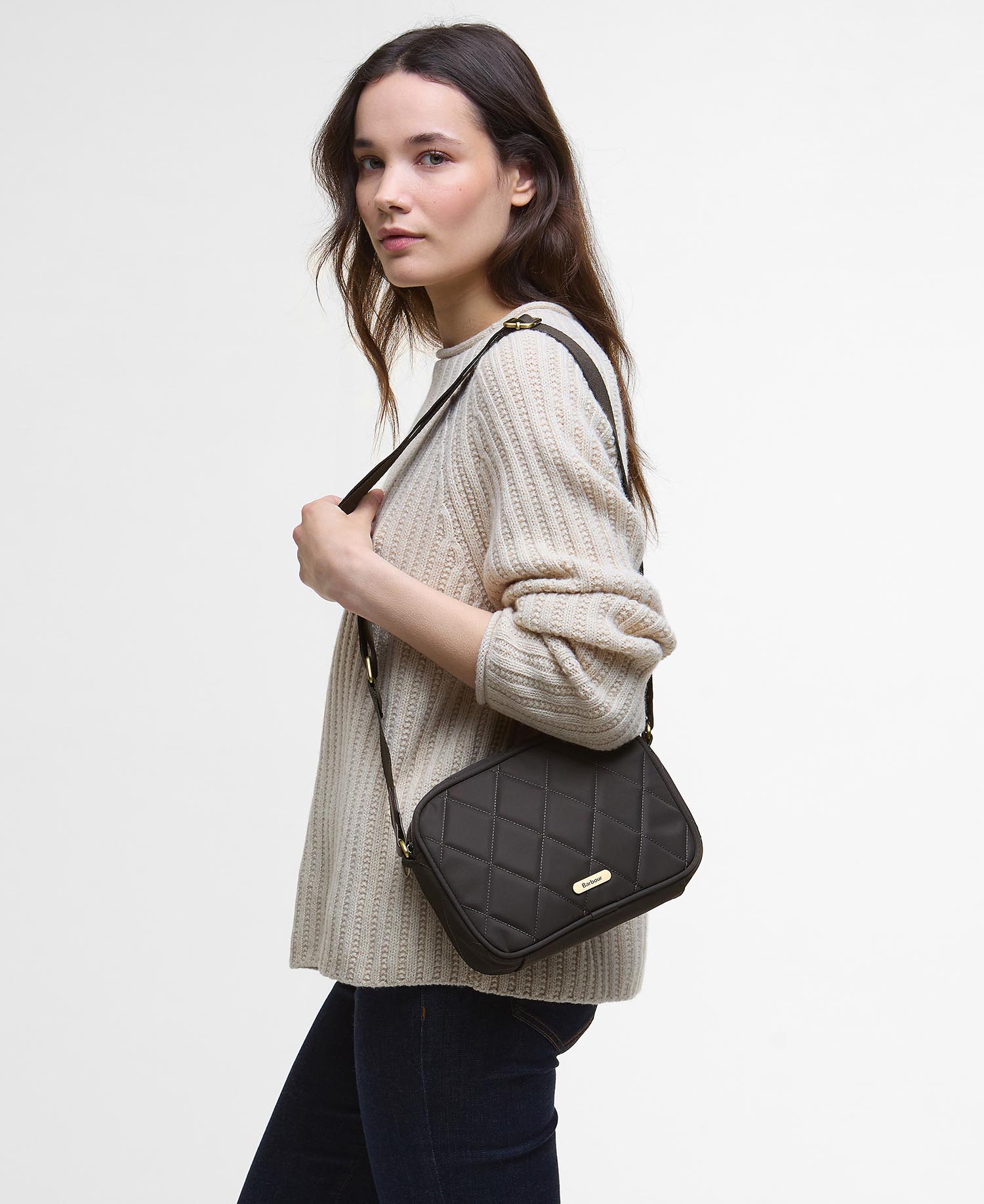 Borsa trapuntata a tracolla