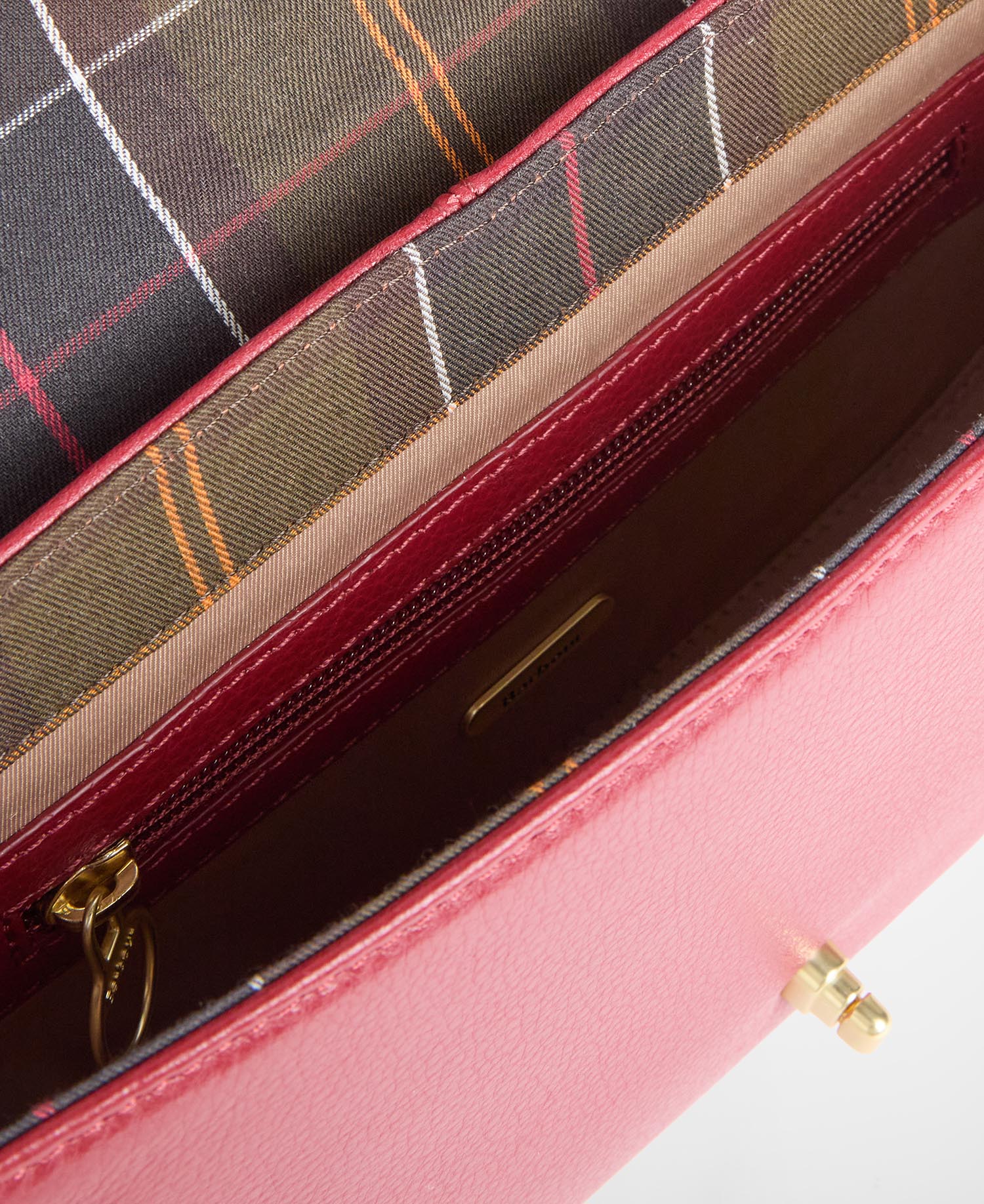 Umh&auml;ngetasche Rosa Leder Red
