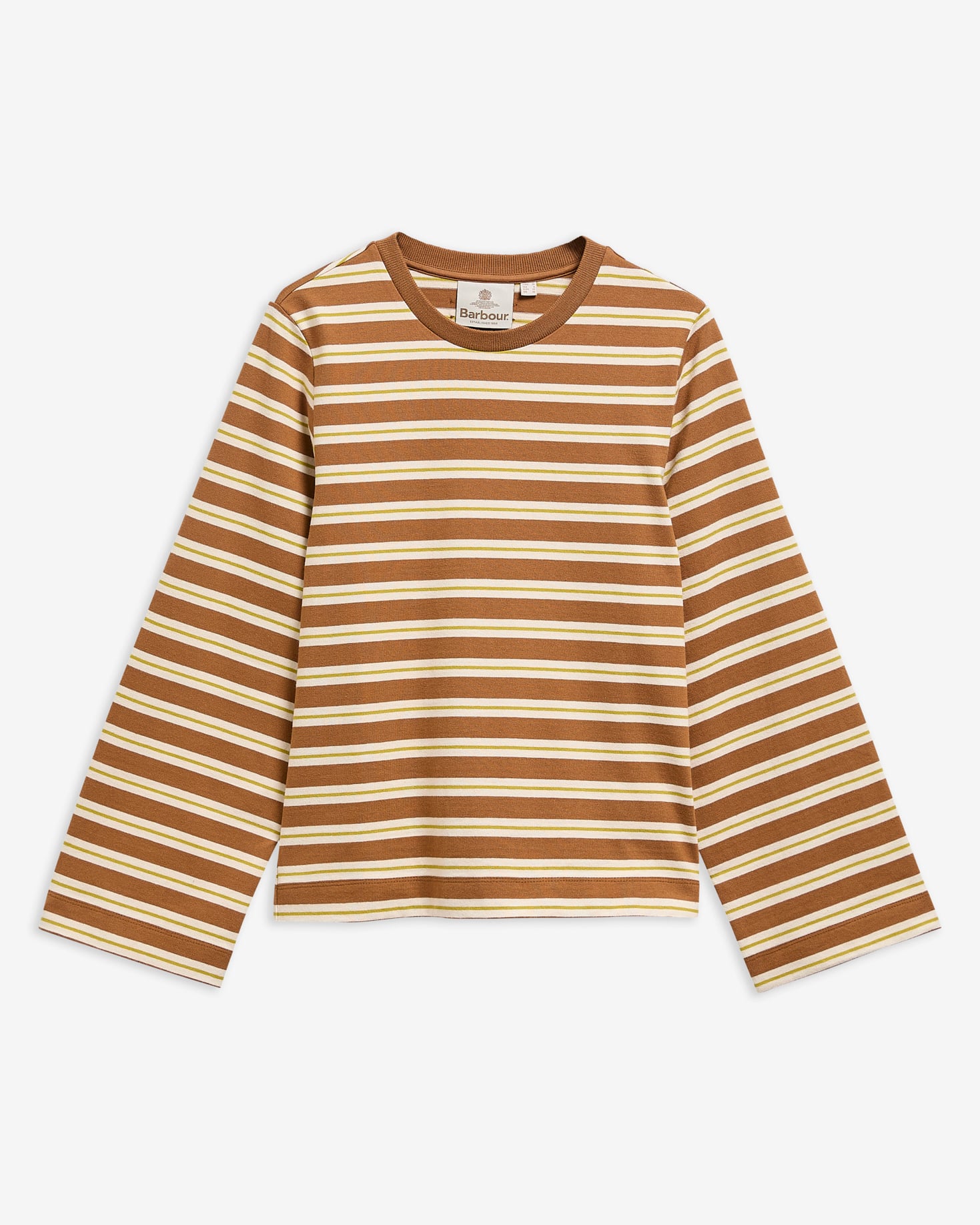 Maplewood Striped Long-Sleeved T-Shirt Tan/Birch