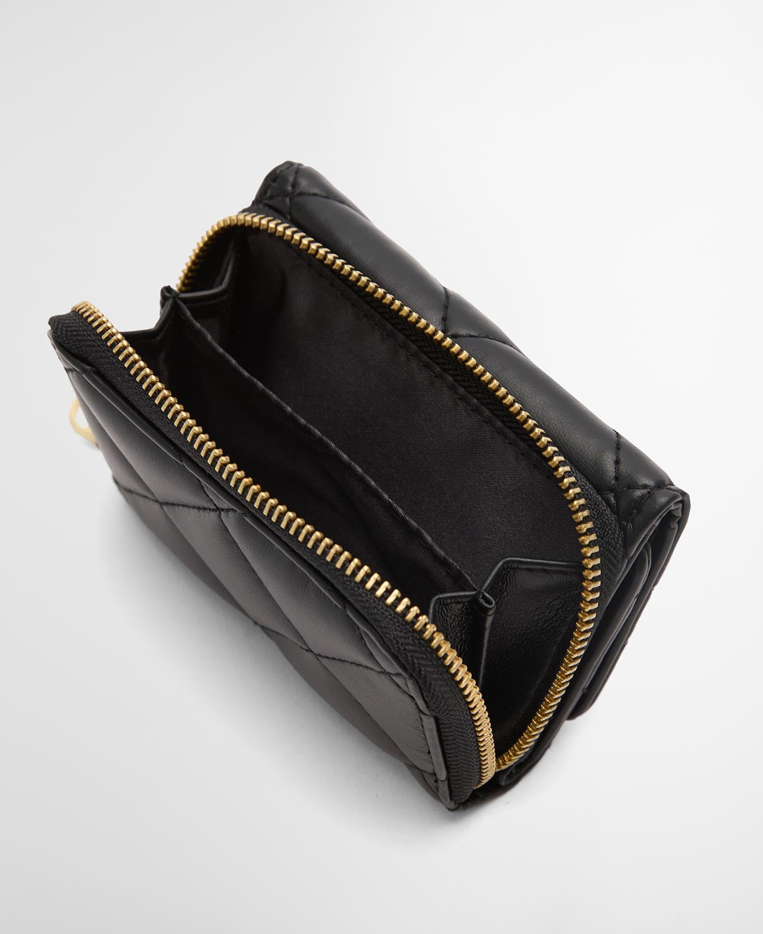 Soft Touch Aurora Tri Fold Purse Black