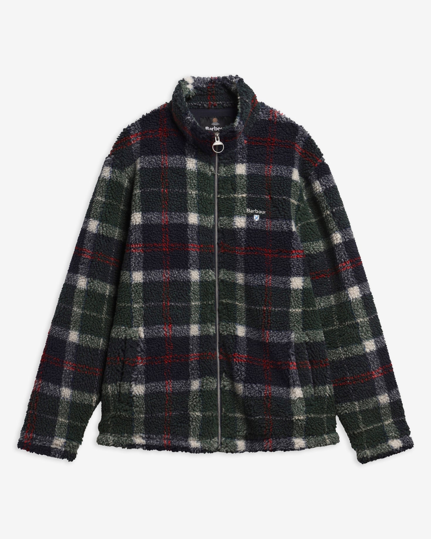 Fleecejacke Tartan Sherpa Evergreen Tartan