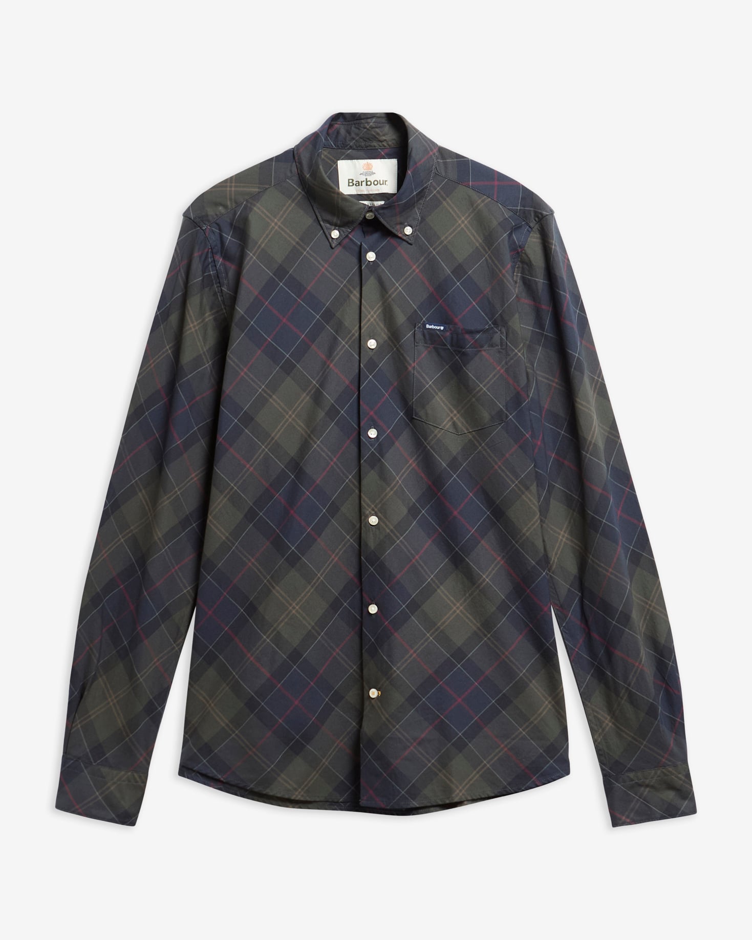 Camicia in tartan a maniche lunghe dalla vestibilit&agrave; leggermente aderente Lochton Shadow Classic