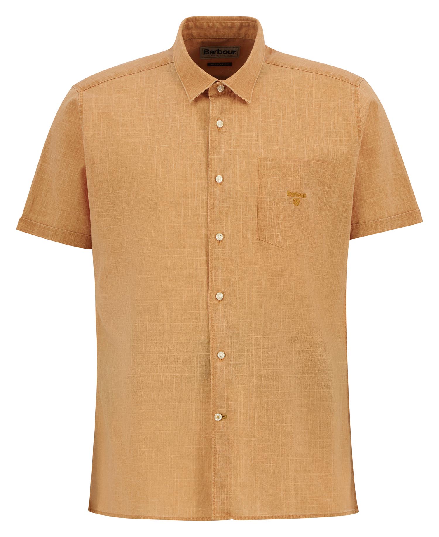 Pigment Dye Slub Short-Sleeved Shirt