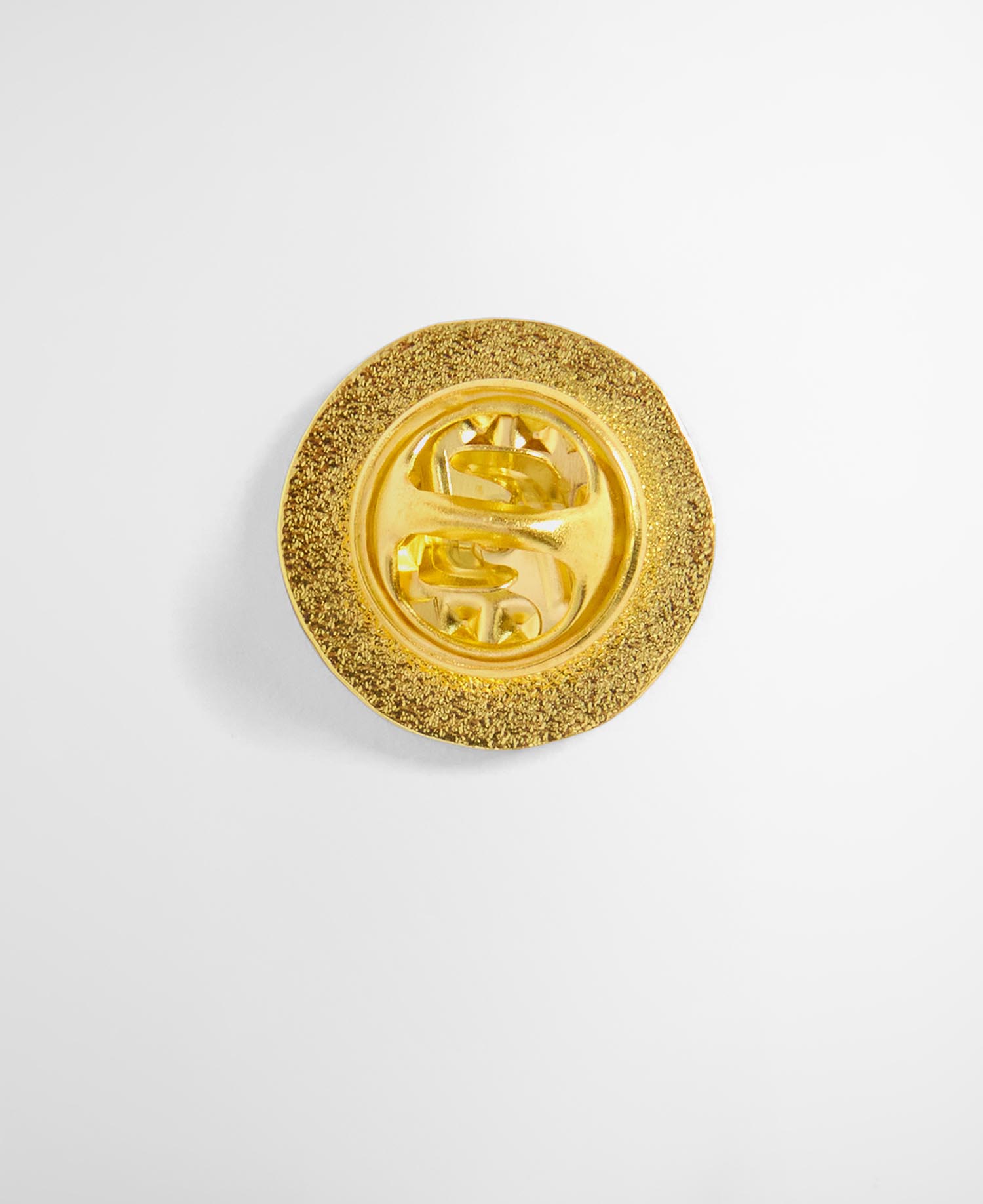 Barbour Gold Button Pin Badge
