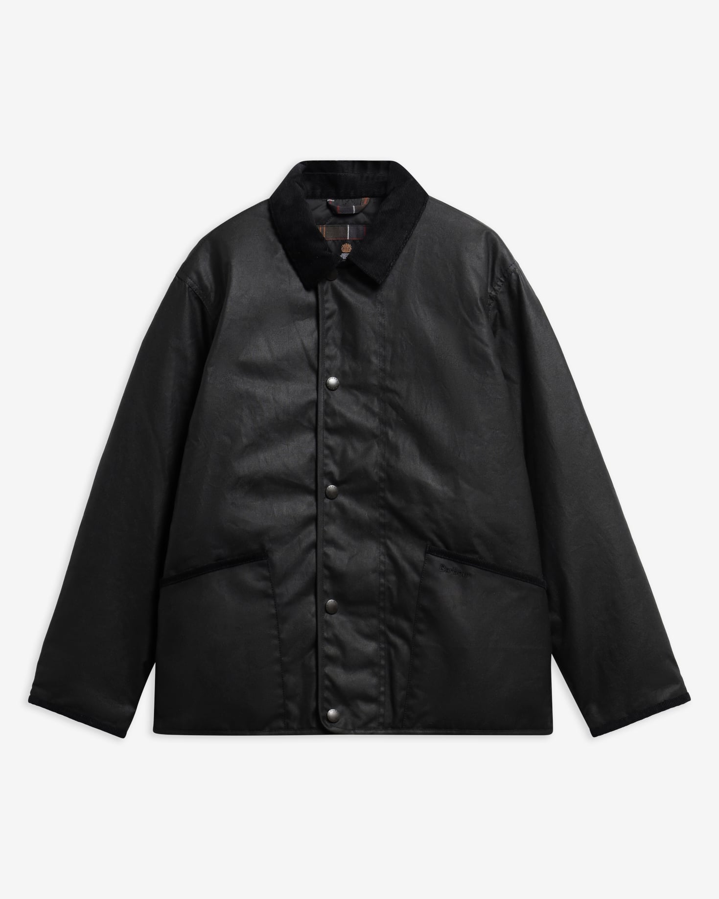 Short Liddesdale Waxed Jacket Black