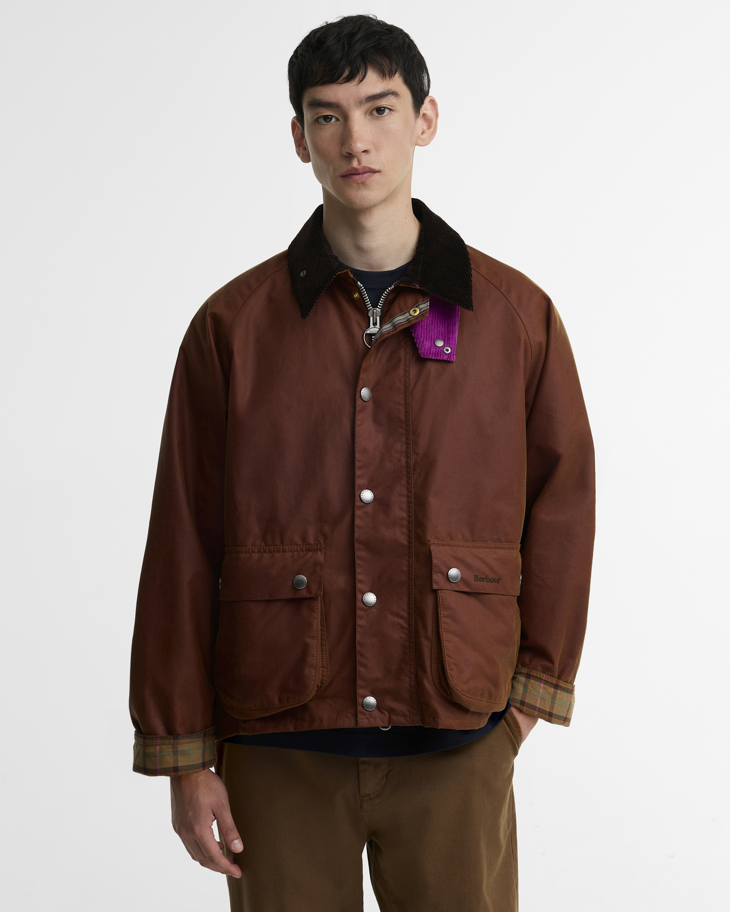 Paul Smith Loves Barbour Key Transport Waxed Jacket Russet