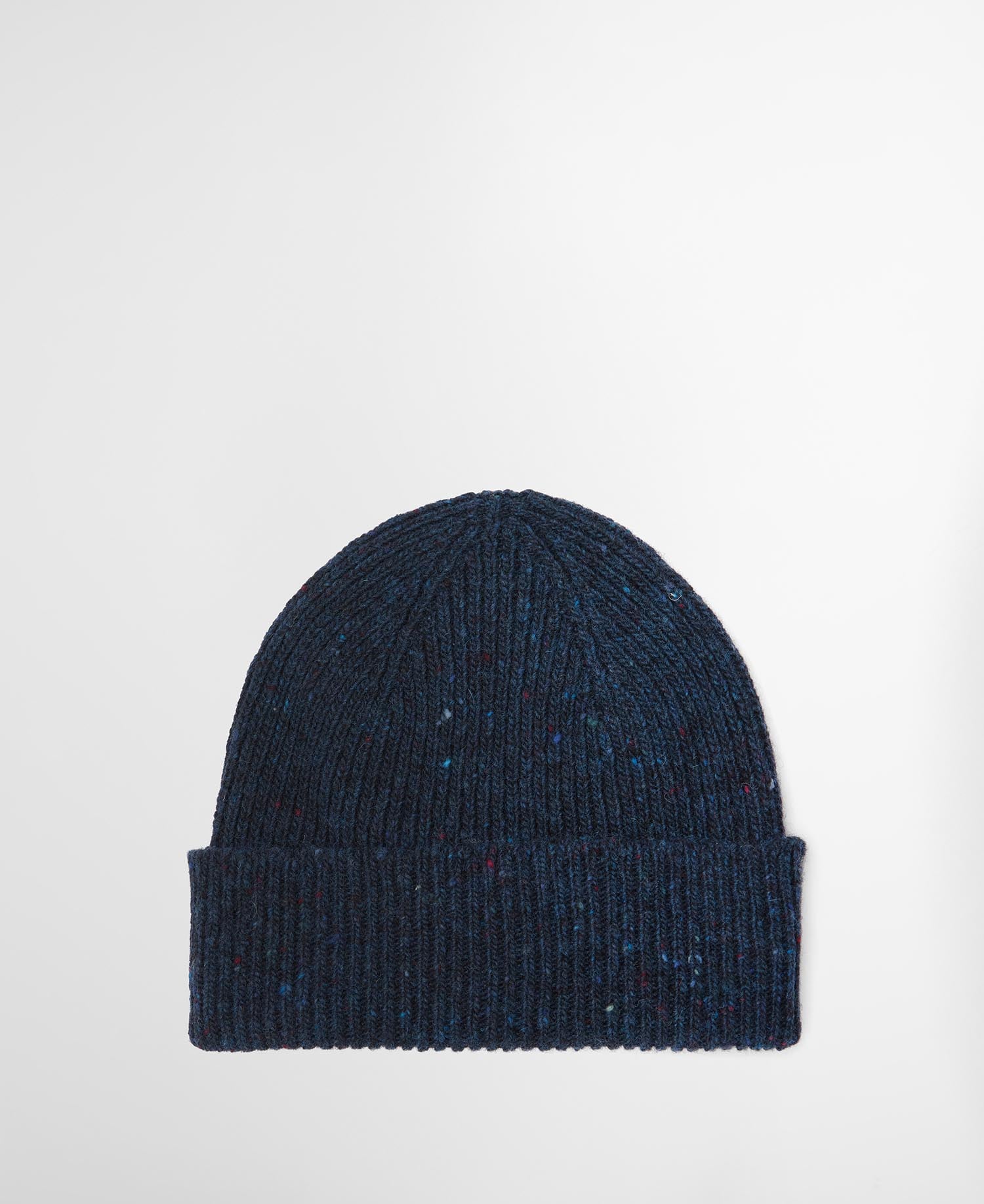 Scottish Donegal Tweed Beanie Navy