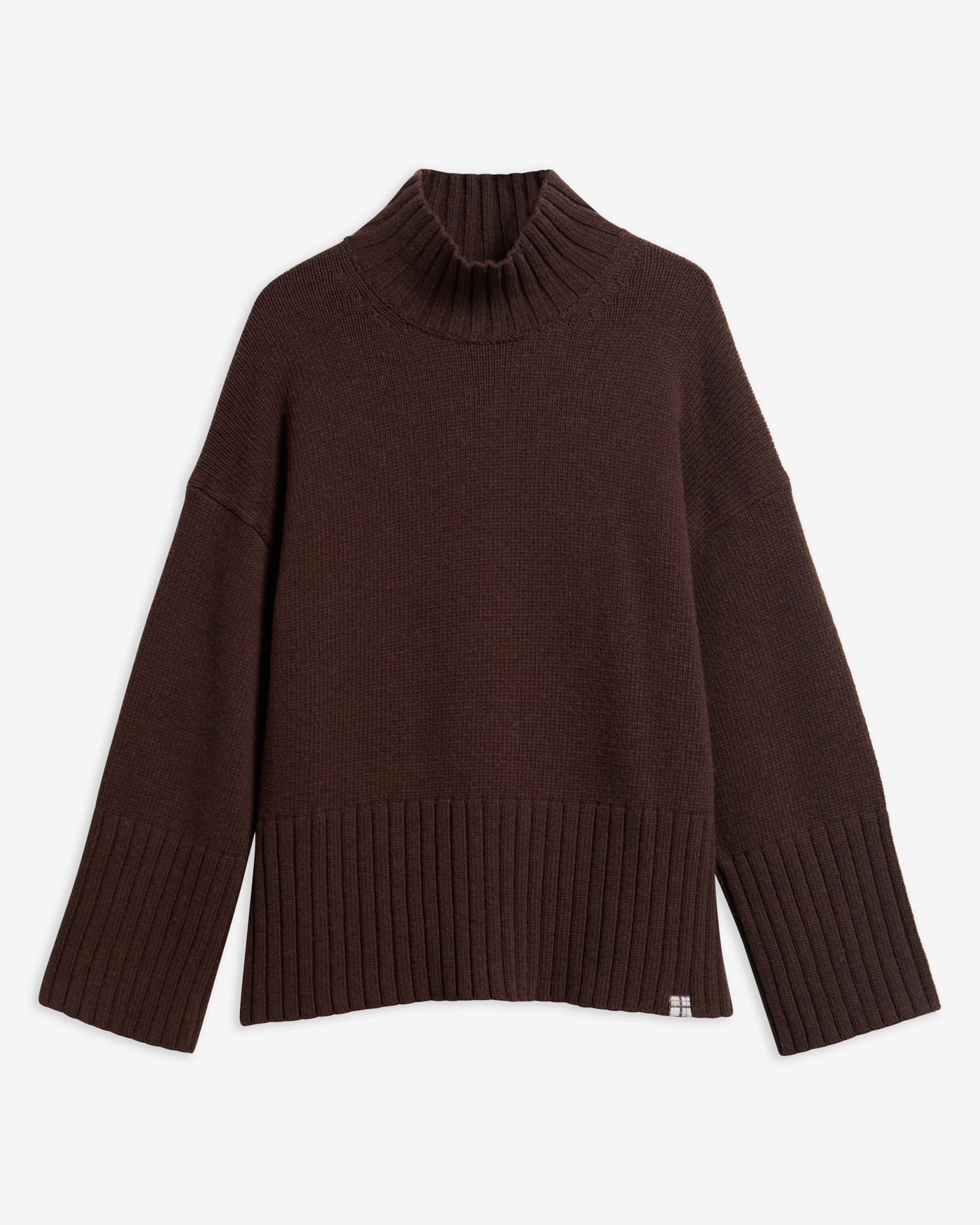 Maglione con collo a imbuto May Rustic