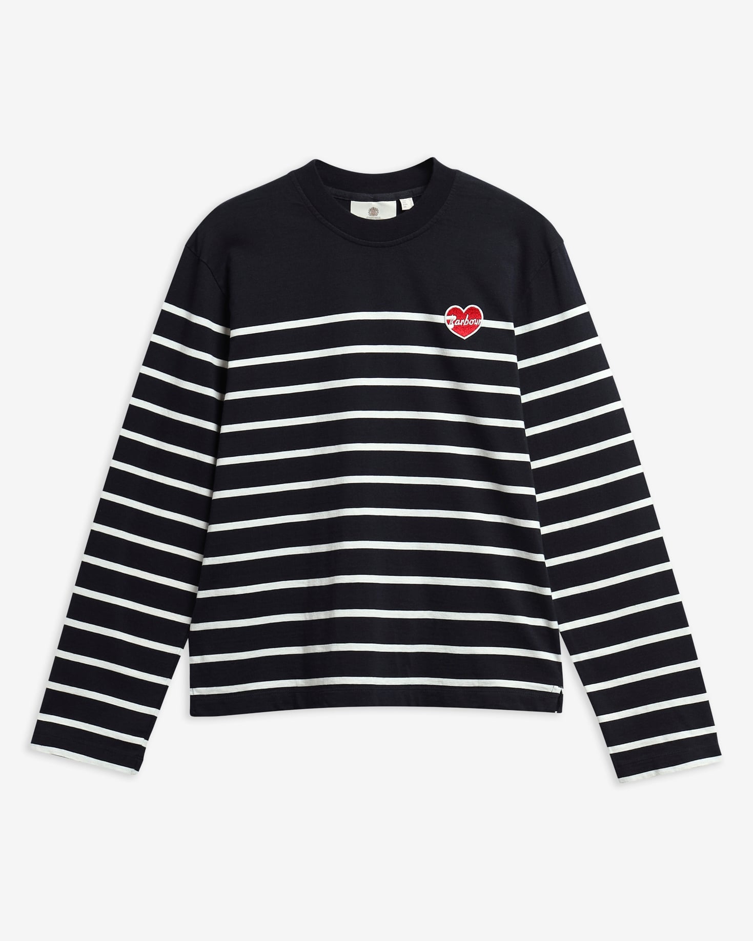 Harling Striped Long-Sleeved T-Shirt Dark Navy/Cloud
