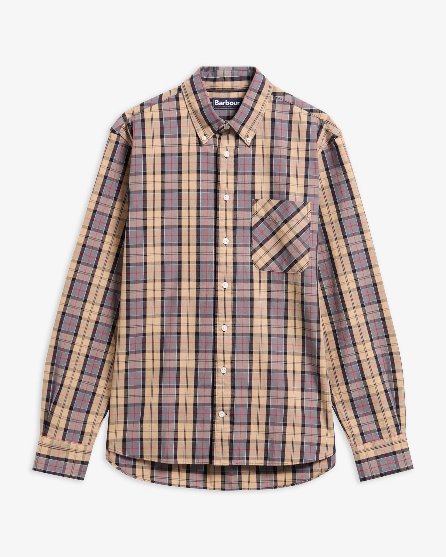 Erran Tartan Authentic-Fit Long-Sleeved Shirt Dress