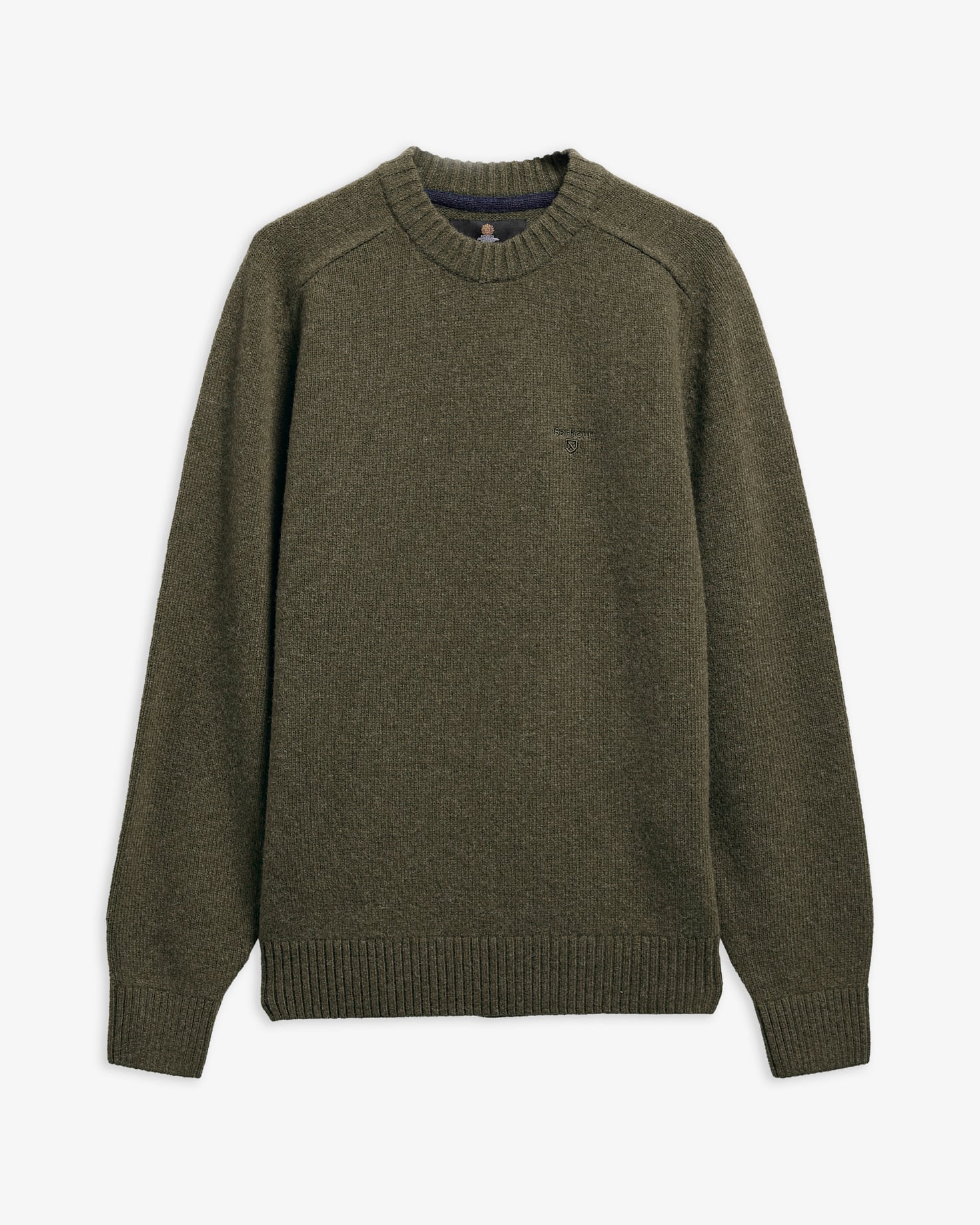 Newtown Crew Neck Jumper Mid Olive