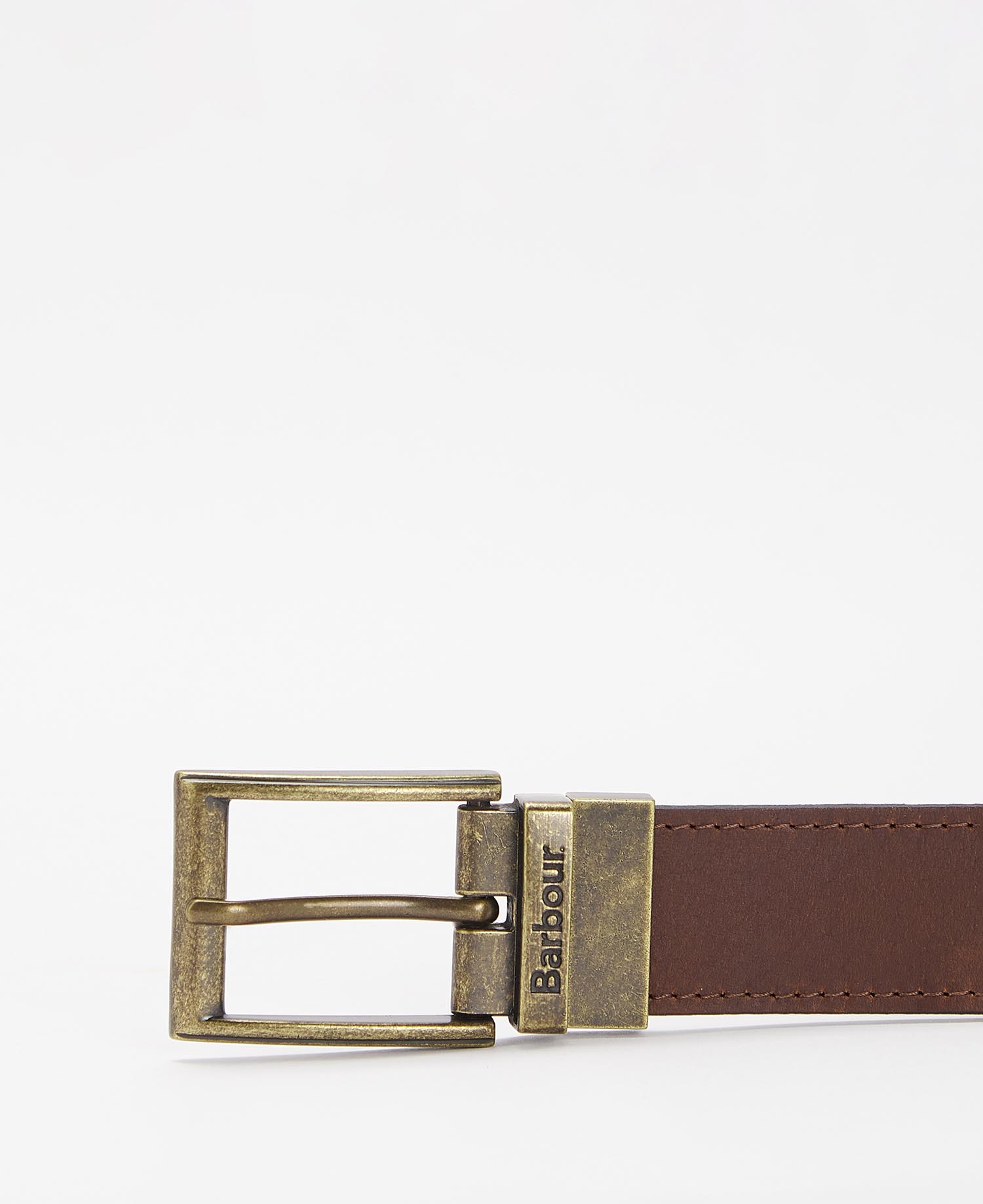 Reversible Tartan Leather Belt