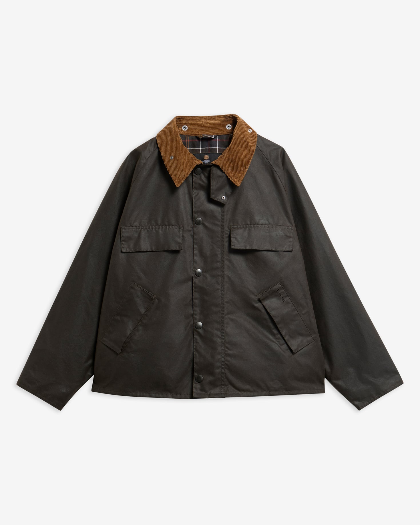 Four Pocket Transport Waxed Jacket Dark Brown