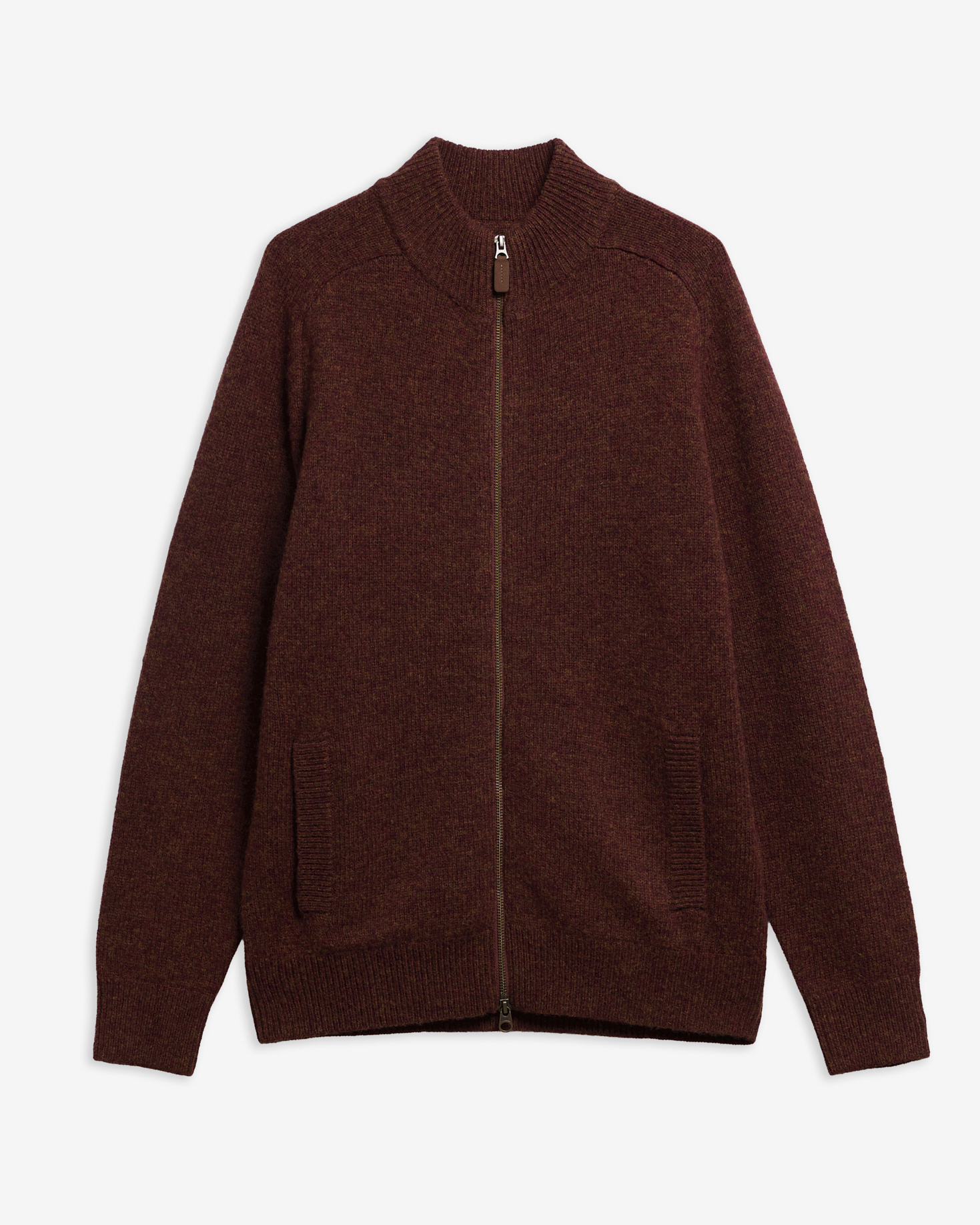 Talder Zip-Up Jumper Russet