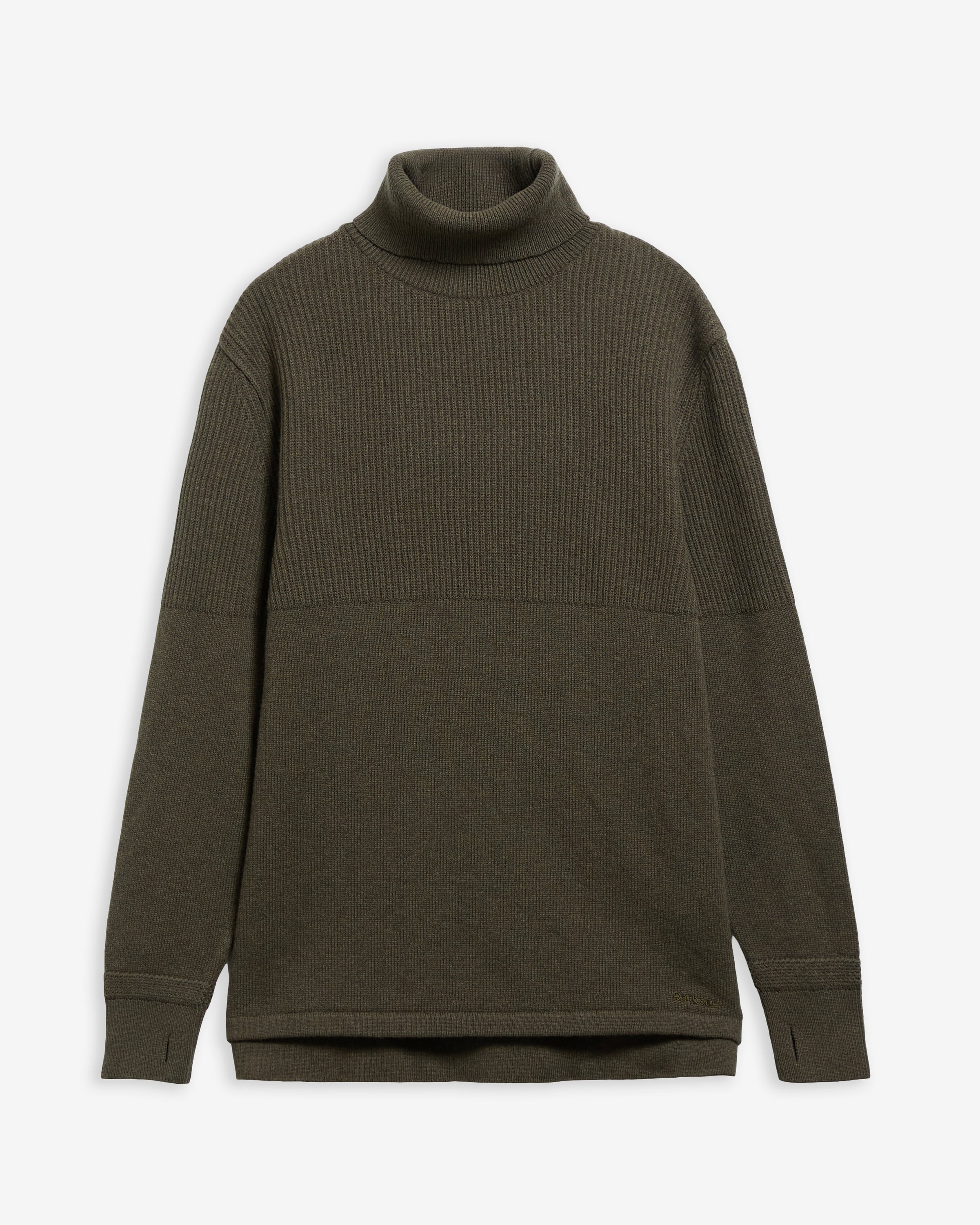 Barbour x Norbit Rollneck Wool Jumper Olive