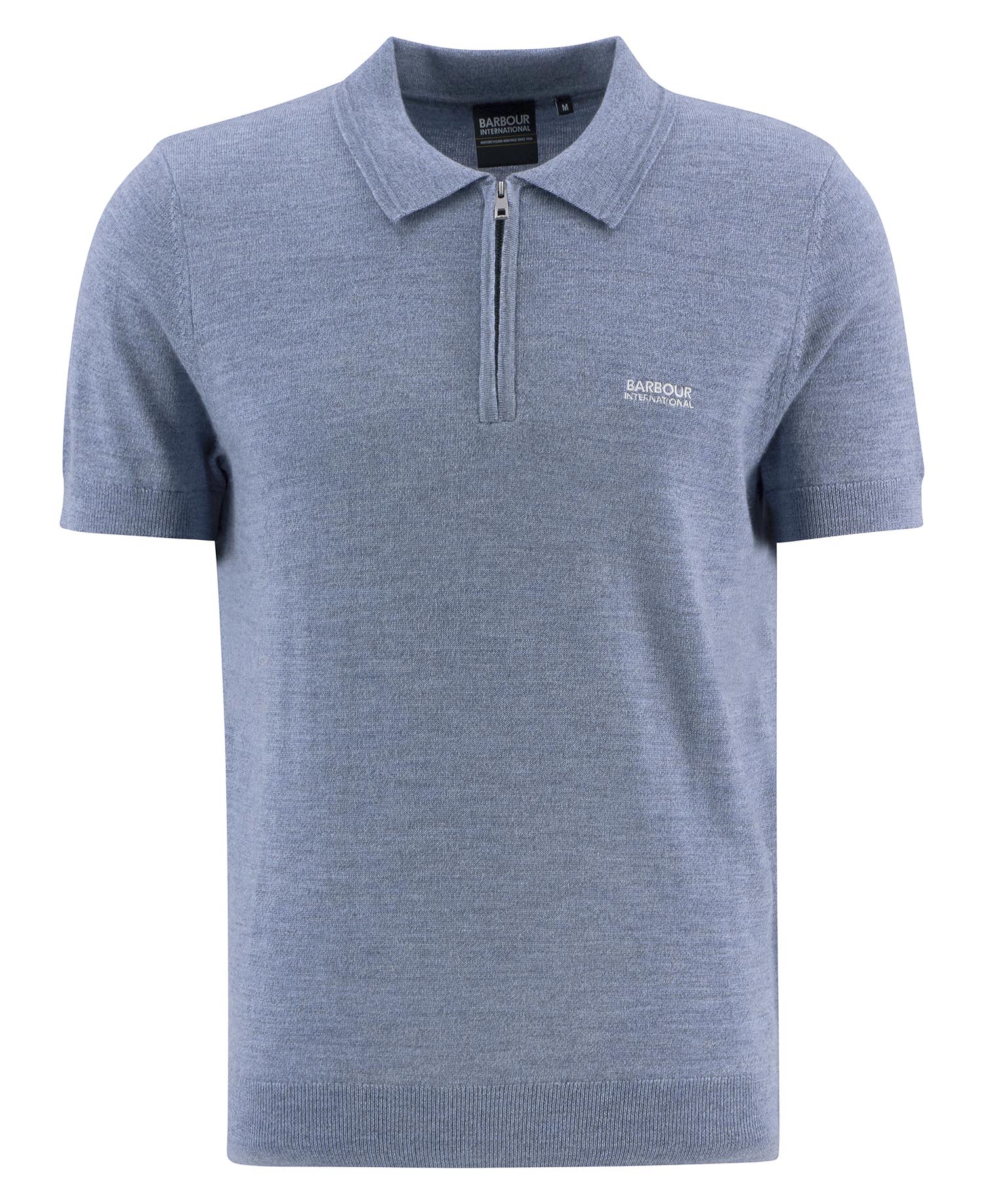 Maverick Mouline Knitted Polo Shirt