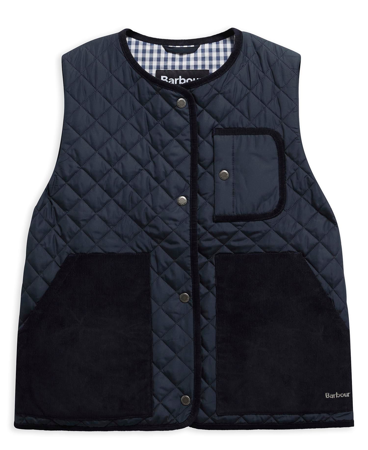 Thulby Quilted Gilet Dark Navy