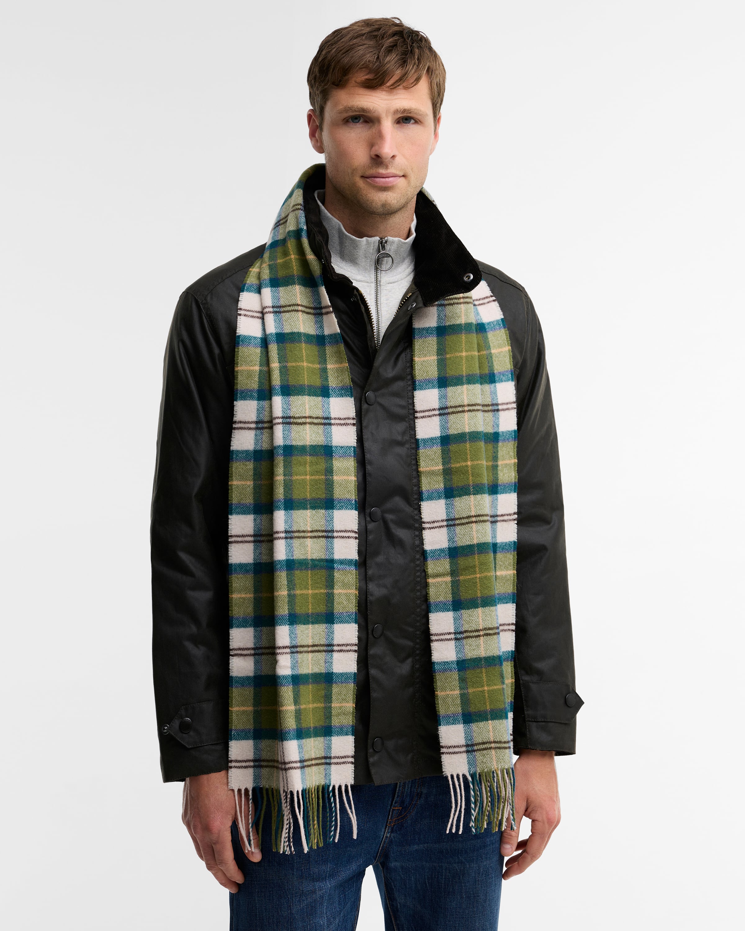 Tartan Lambswool Scarf Ancient