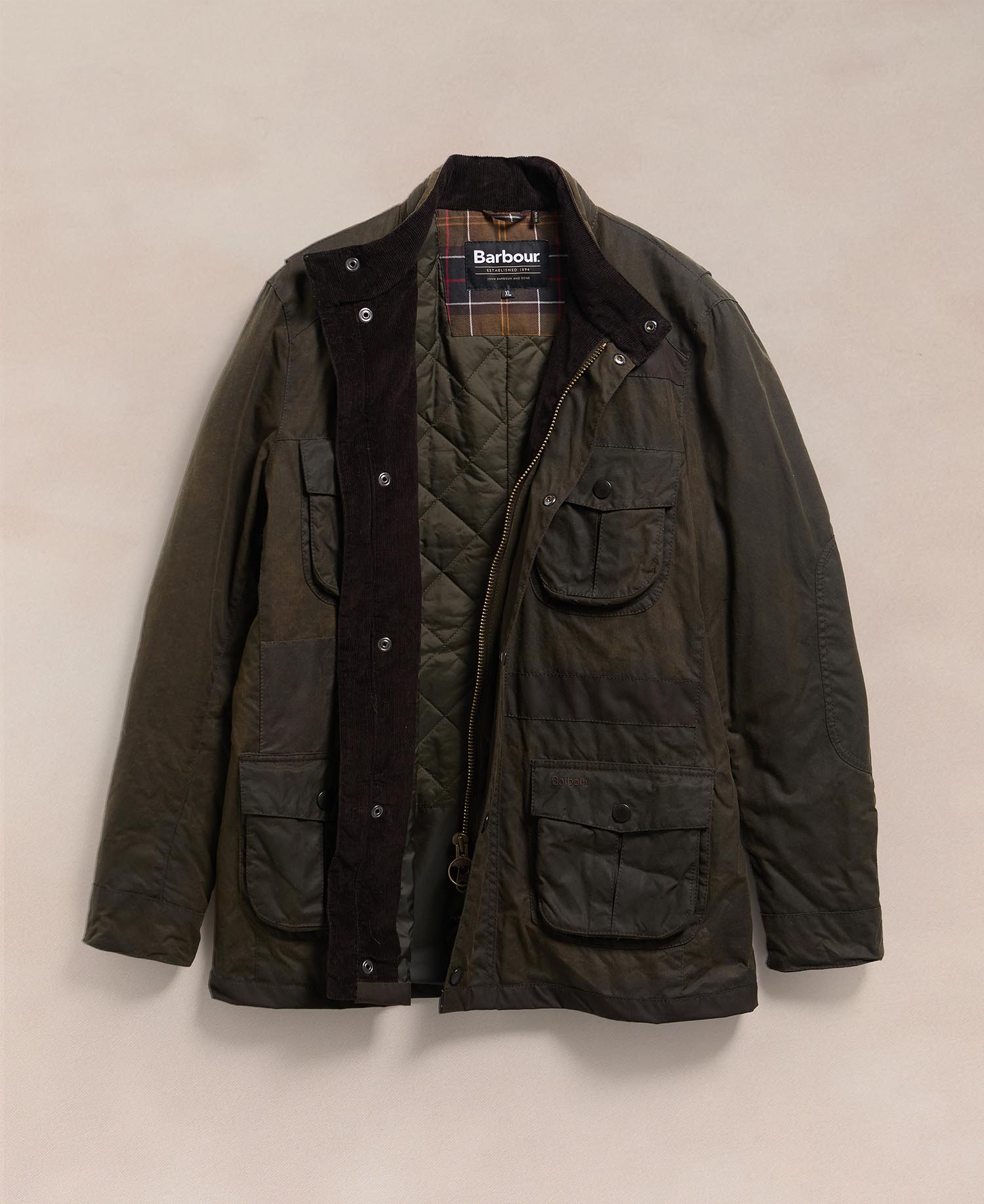Barbour Re-loved Men's Corbridge Waxed Jacket - Size XL