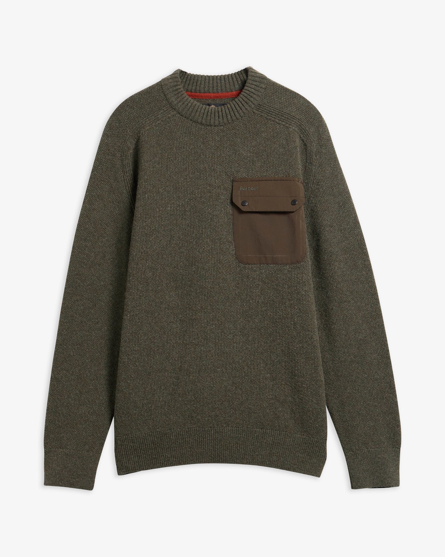 Stockham Textured Crew Neck Jumper Beech