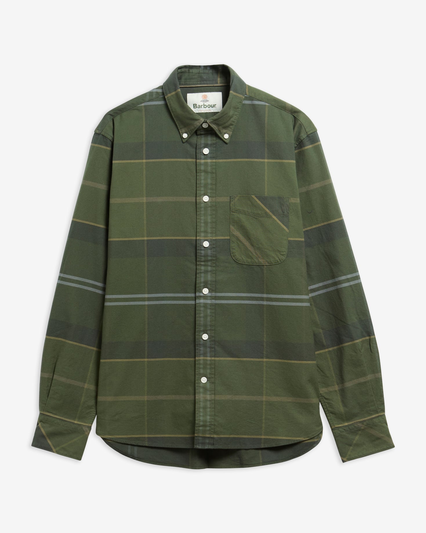 Barbour Hemd Mineral Tartan Dunoon Authentic Fit Pine Glen