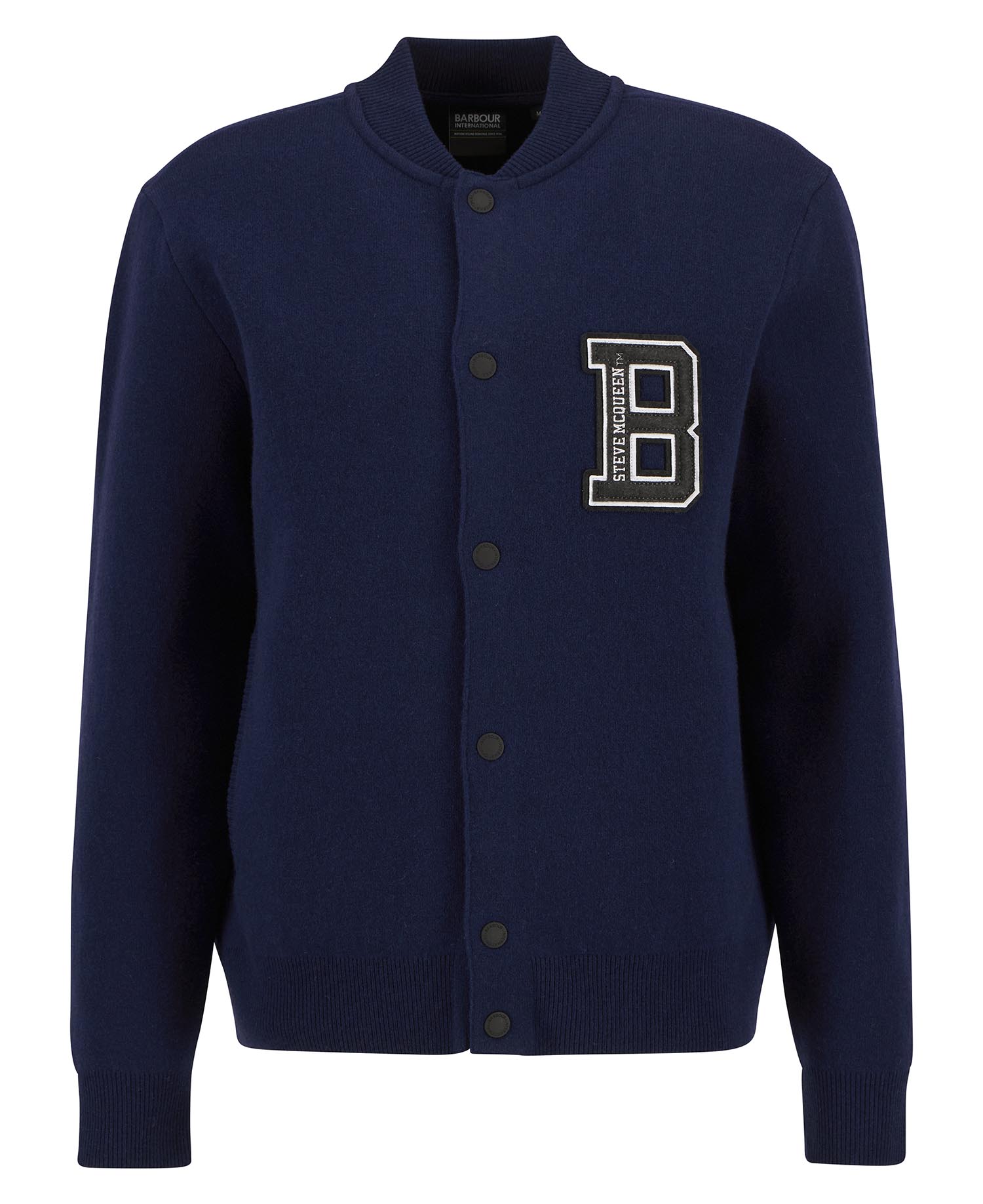 Letterman Knitted Bomber Jacket