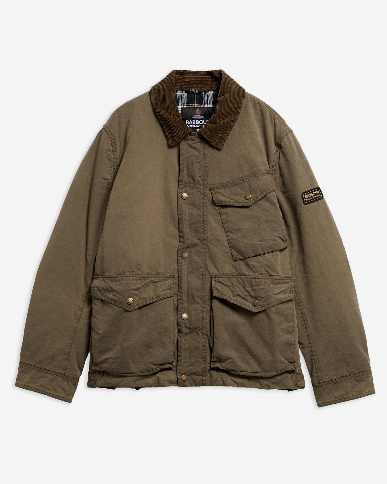Wachsjacke Winter Drifter Washed Olive Night