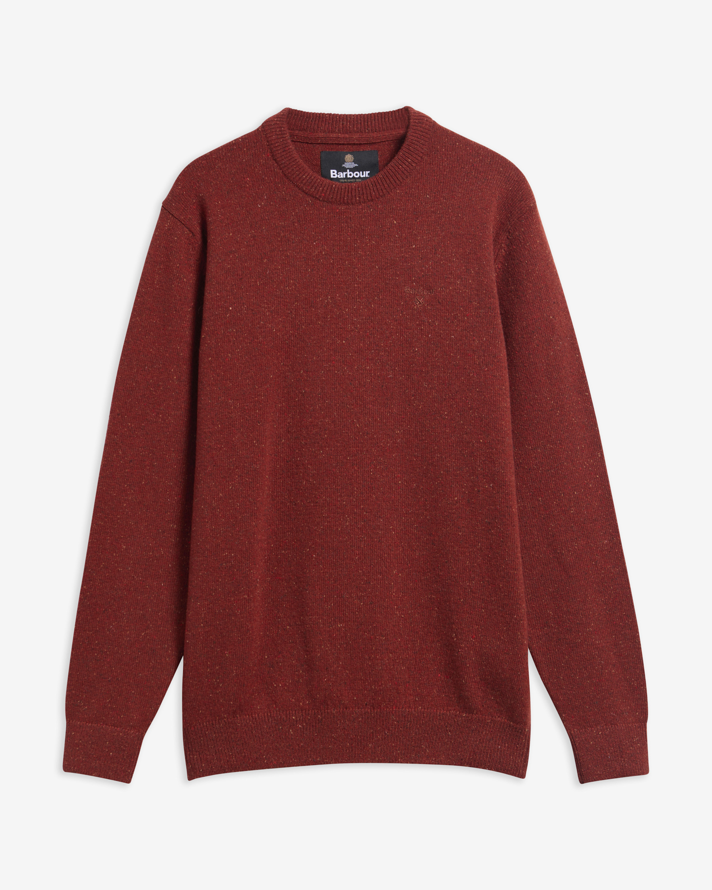 Essential Tisbury Crew-Neck Jumper Russet