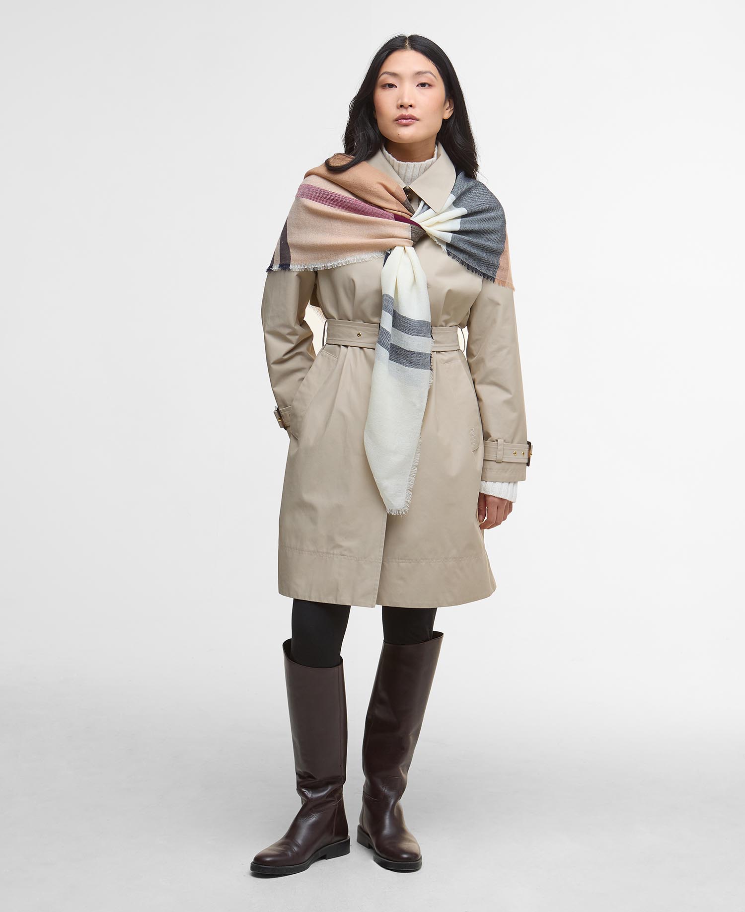 Saffron Tartan Lambswool Scarf