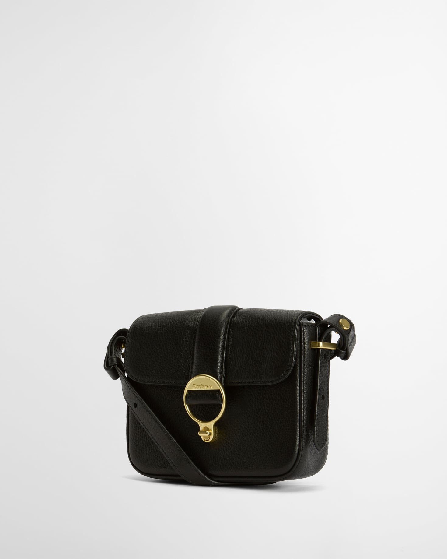 Mini borsa a tracolla in pelle Rosa Black