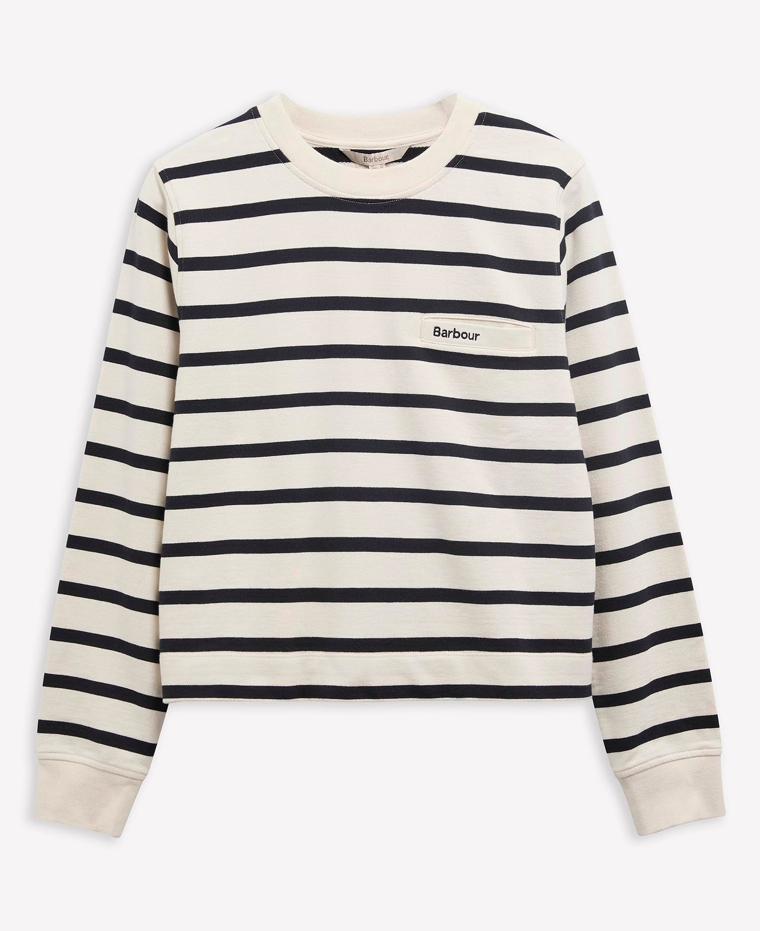 Aylesby Striped Sweatshirt Cloud/Dark Navy Stripe