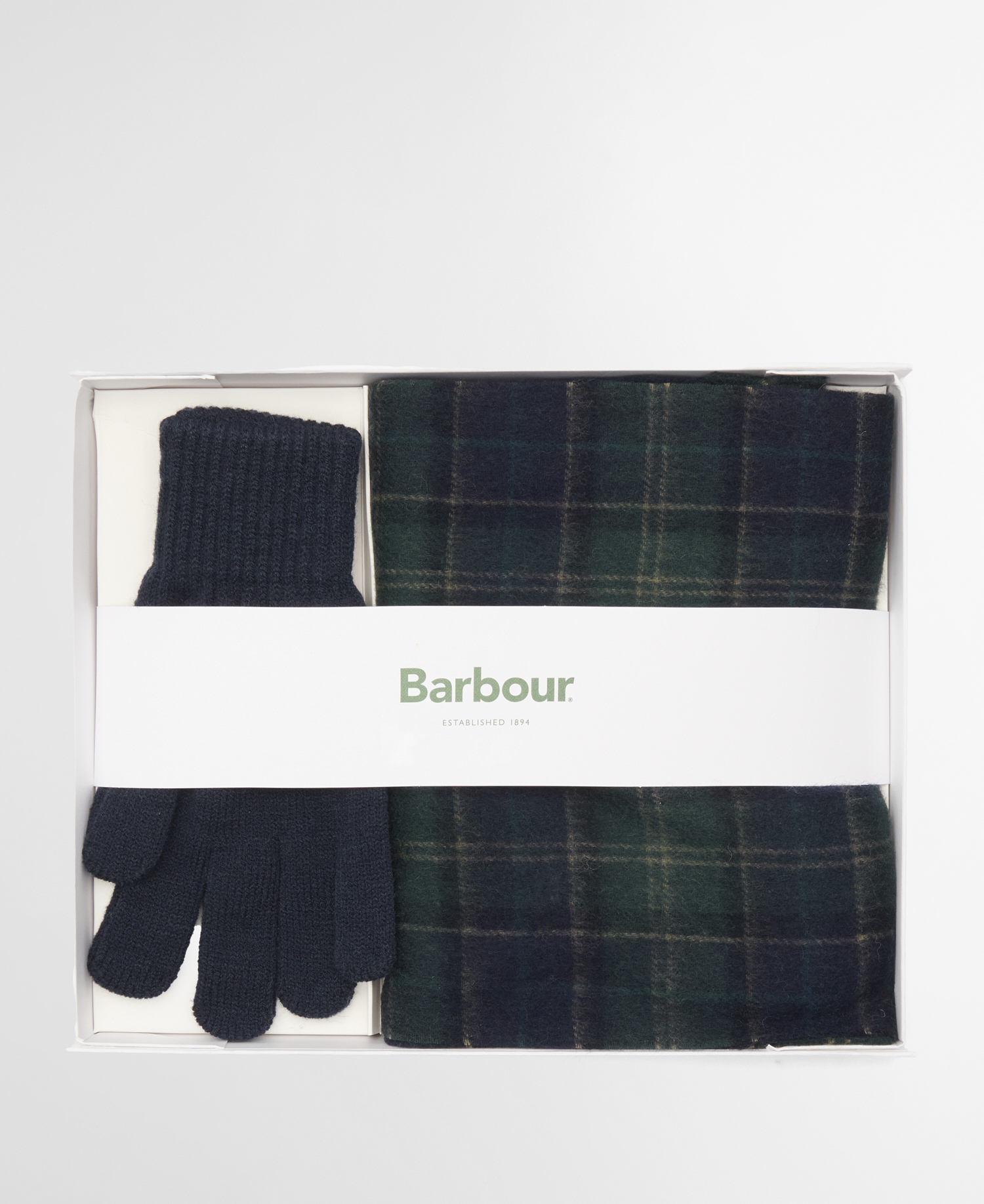 Set regalo sciarpa e guanti Tartan