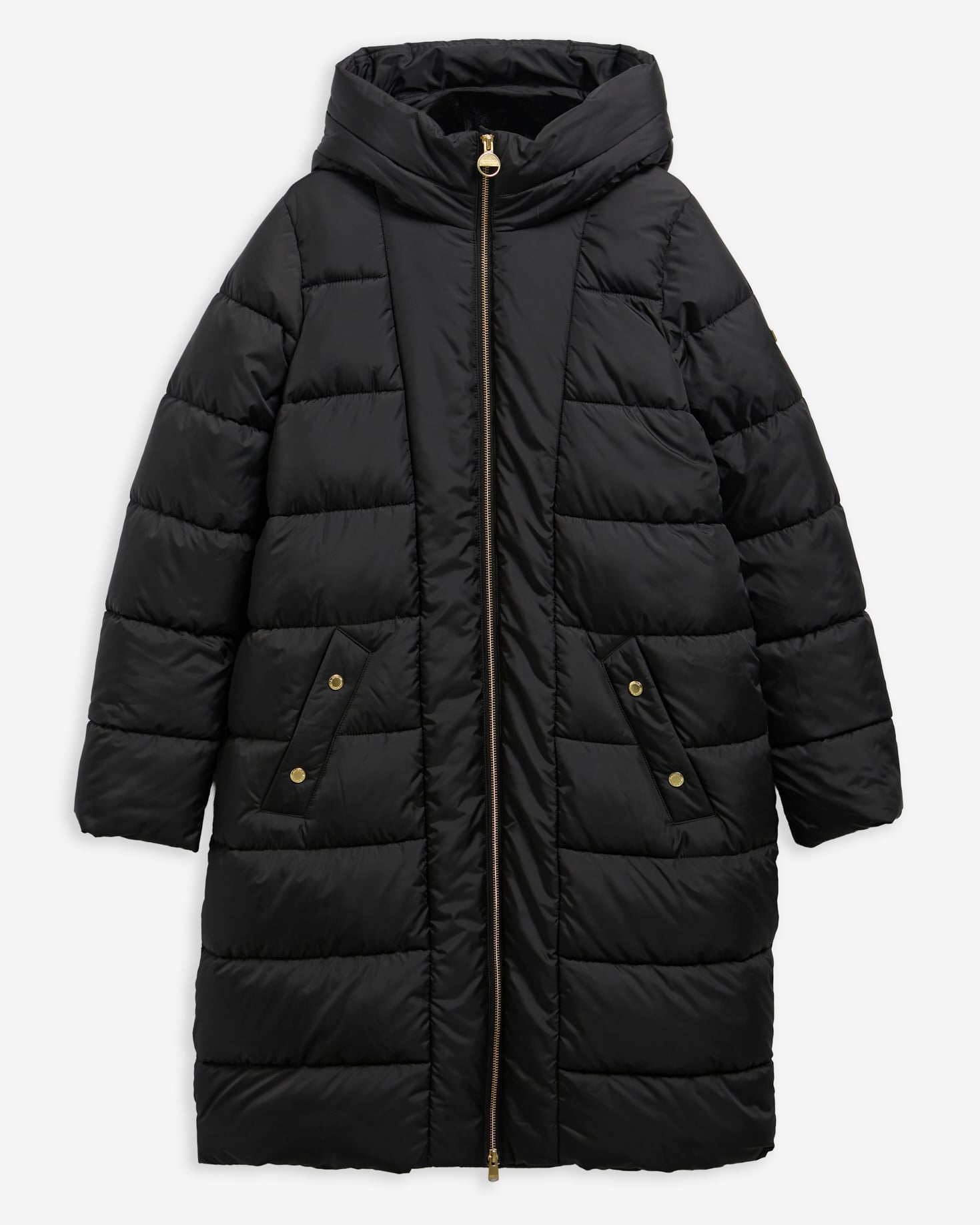 Brantley Longline Puffer Jacket Black