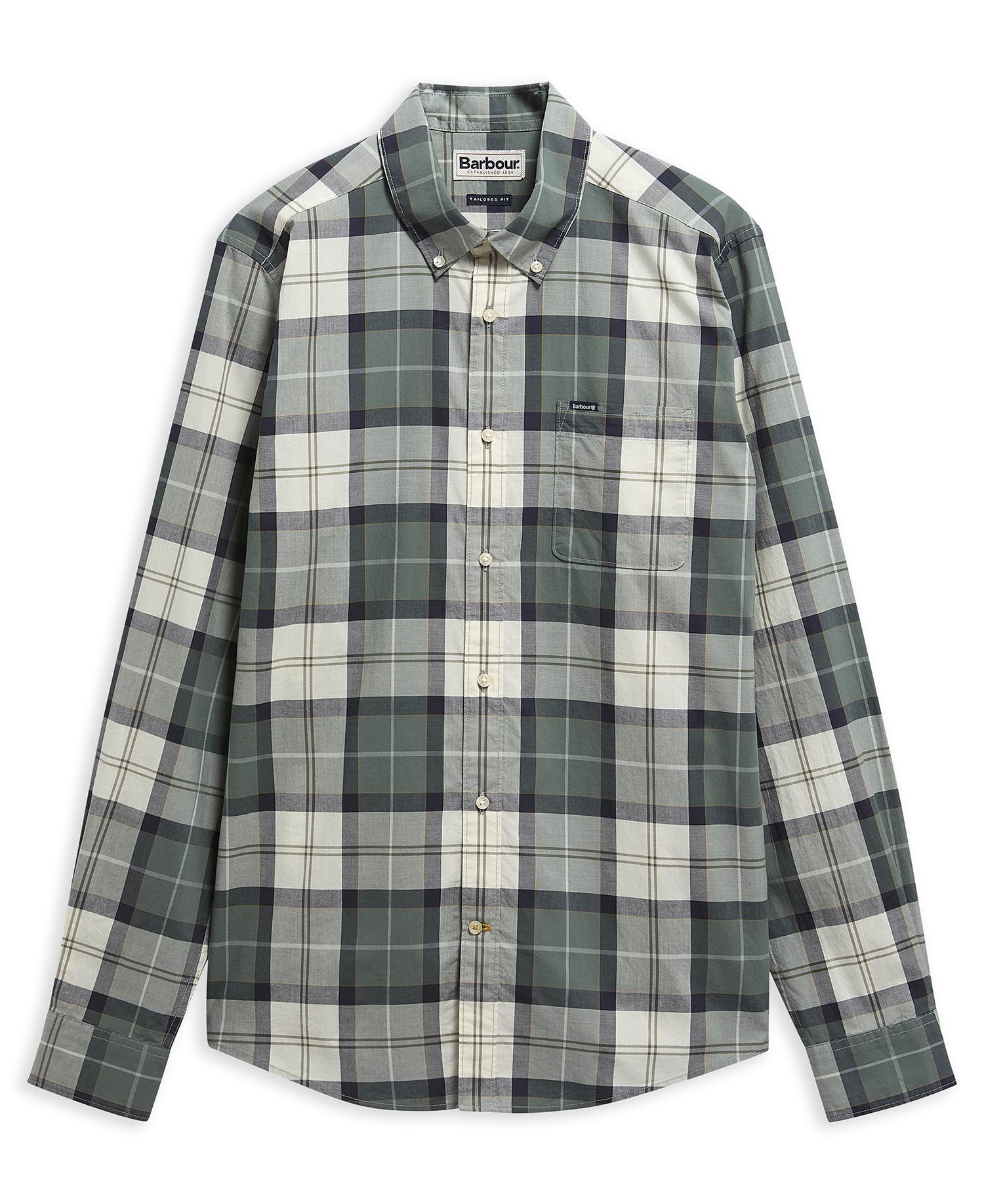 Rawley Tailored Long-Sleeved Shirt Meadow Brook Tartan