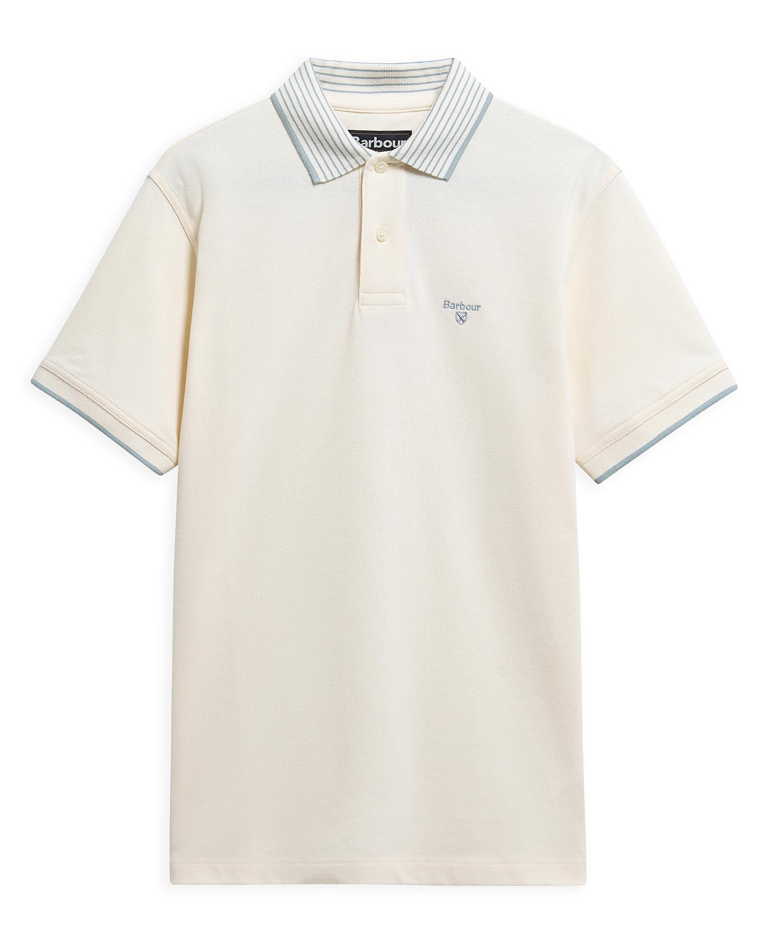 Denwick Short-Sleeved Polo Shirt Whisper White