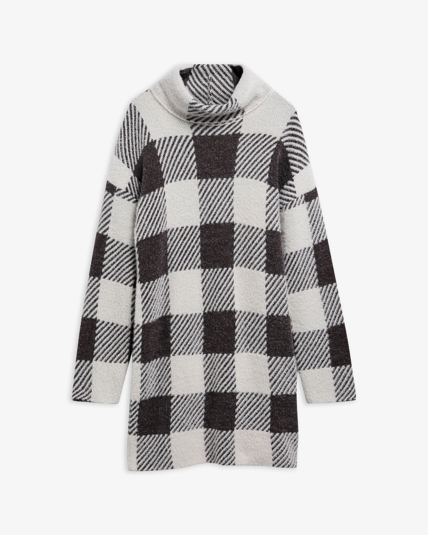 Mini-abito in maglia a quadri Amaya. Truffle Multi